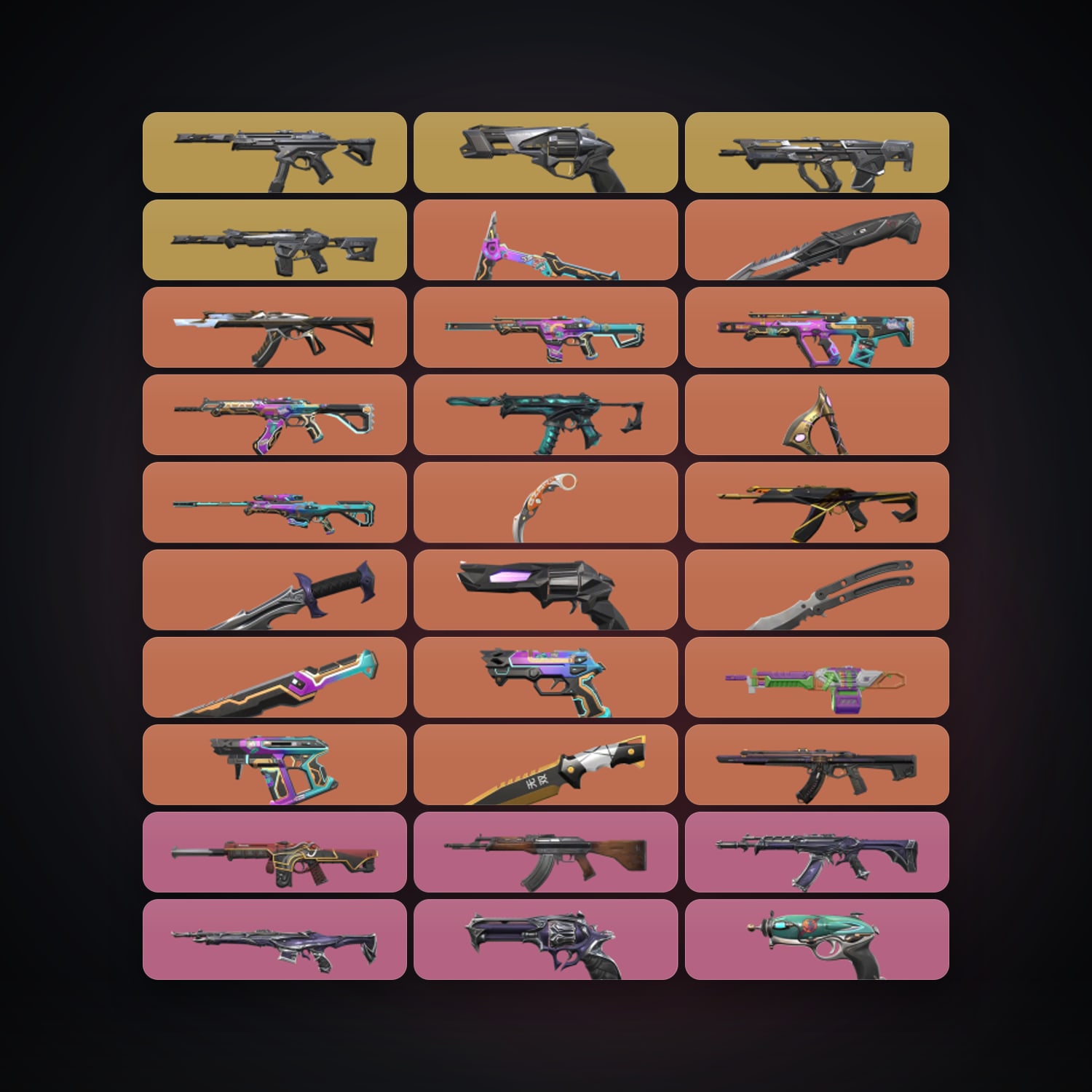 LA Silver 3 locker — 8 knives, 123 skins, lvl 199 — HabibiAccounts
