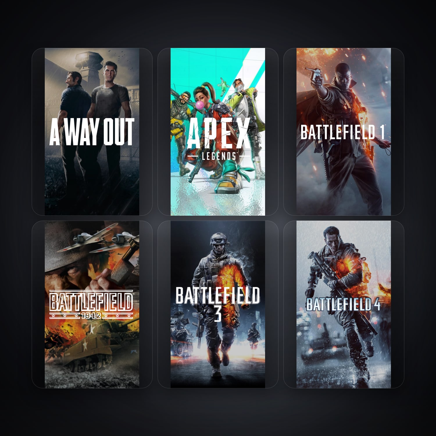EA A Way Out + Apex Legends — PA — 48 games — HabibiAccounts