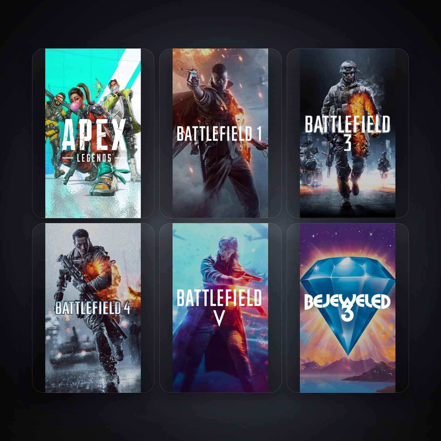 EA Apex Legends + Battlefield 1 — US — 42 games — HabibiAccounts