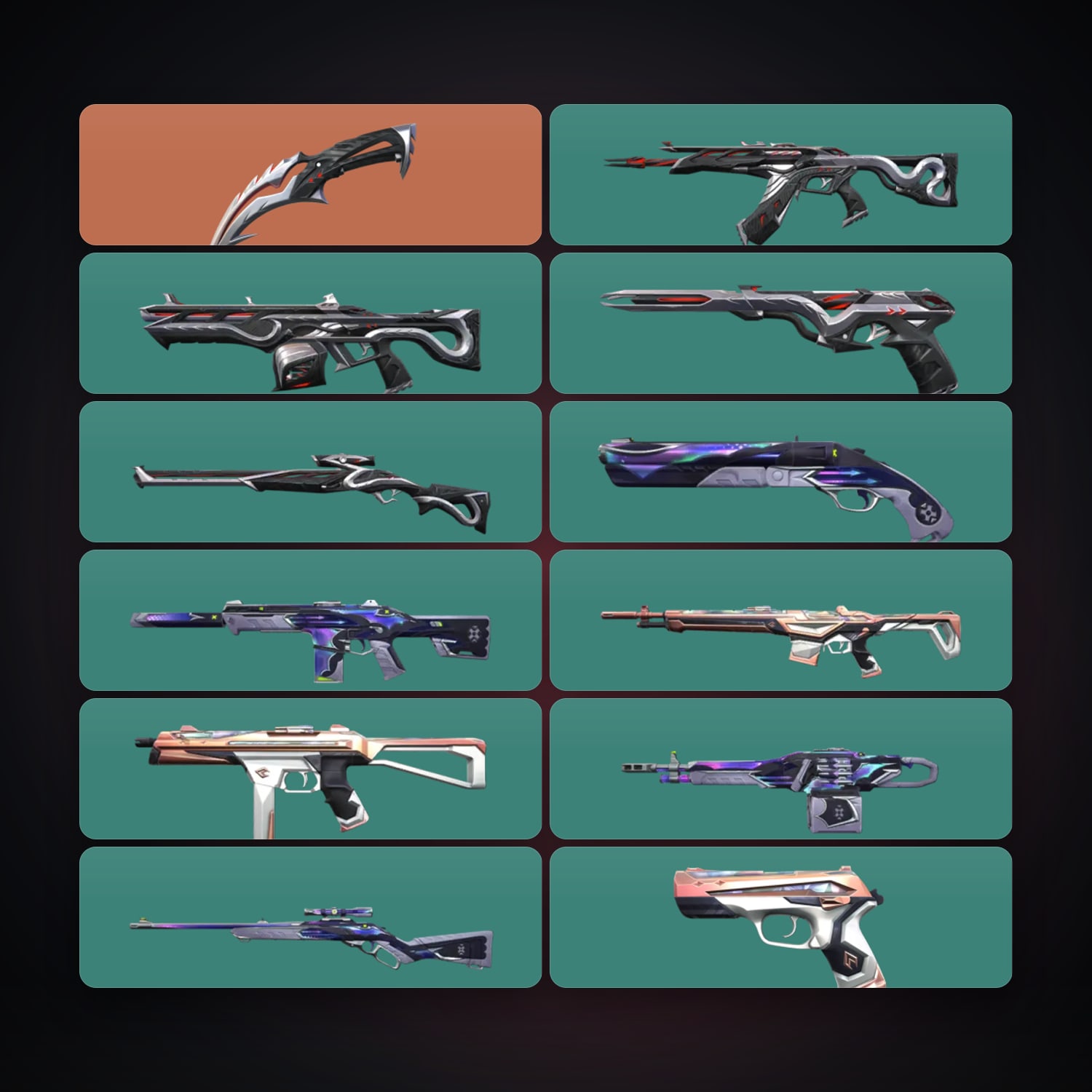 EU Silver 2 locker — 1 knives, 12 skins, lvl 33 — HabibiAccounts