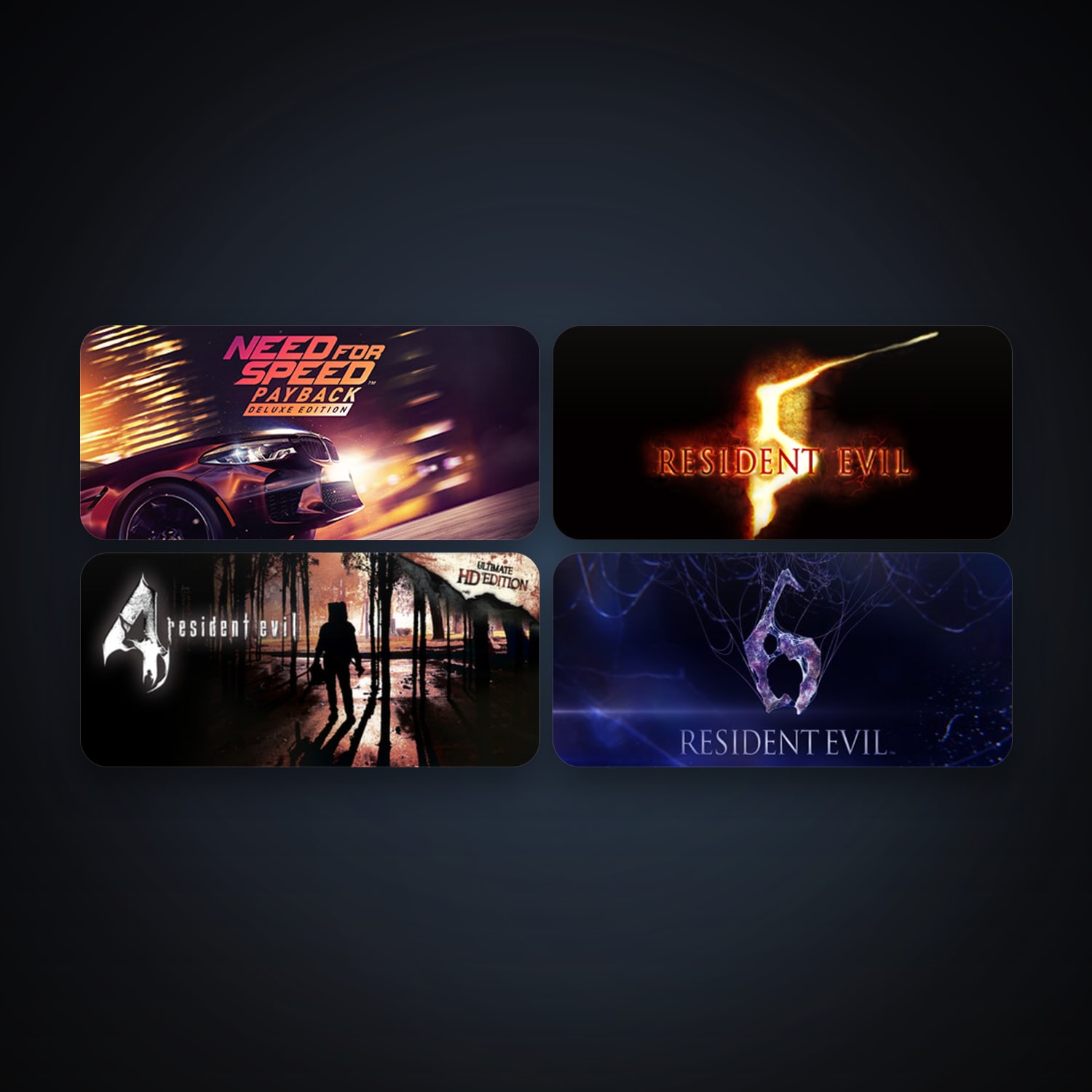 Resident Evil 5 + Resident Evil 6, 6 games, clean — HabibiAccounts