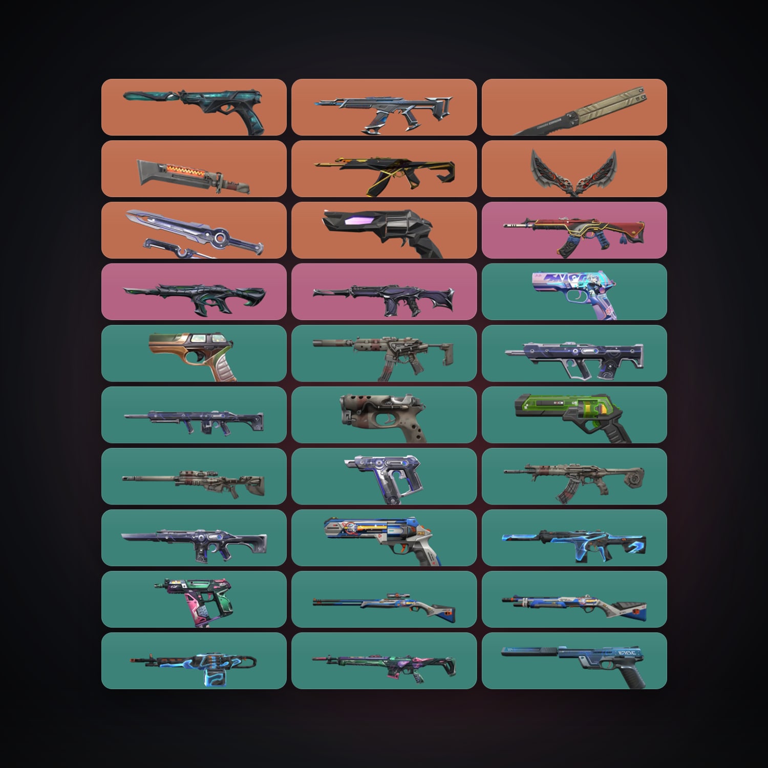 EU Silver 2 locker — 4 knives, 43 skins, lvl 260 — HabibiAccounts