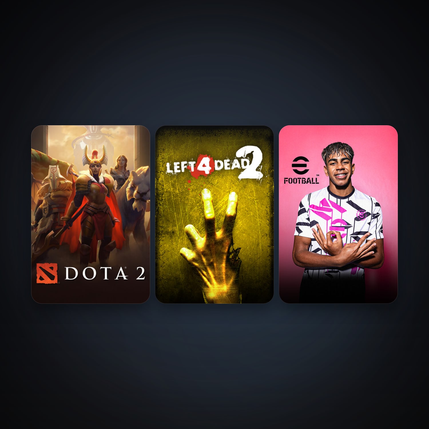 Left 4 Dead 2 + Dota 2, 5 games, clean — HabibiAccounts