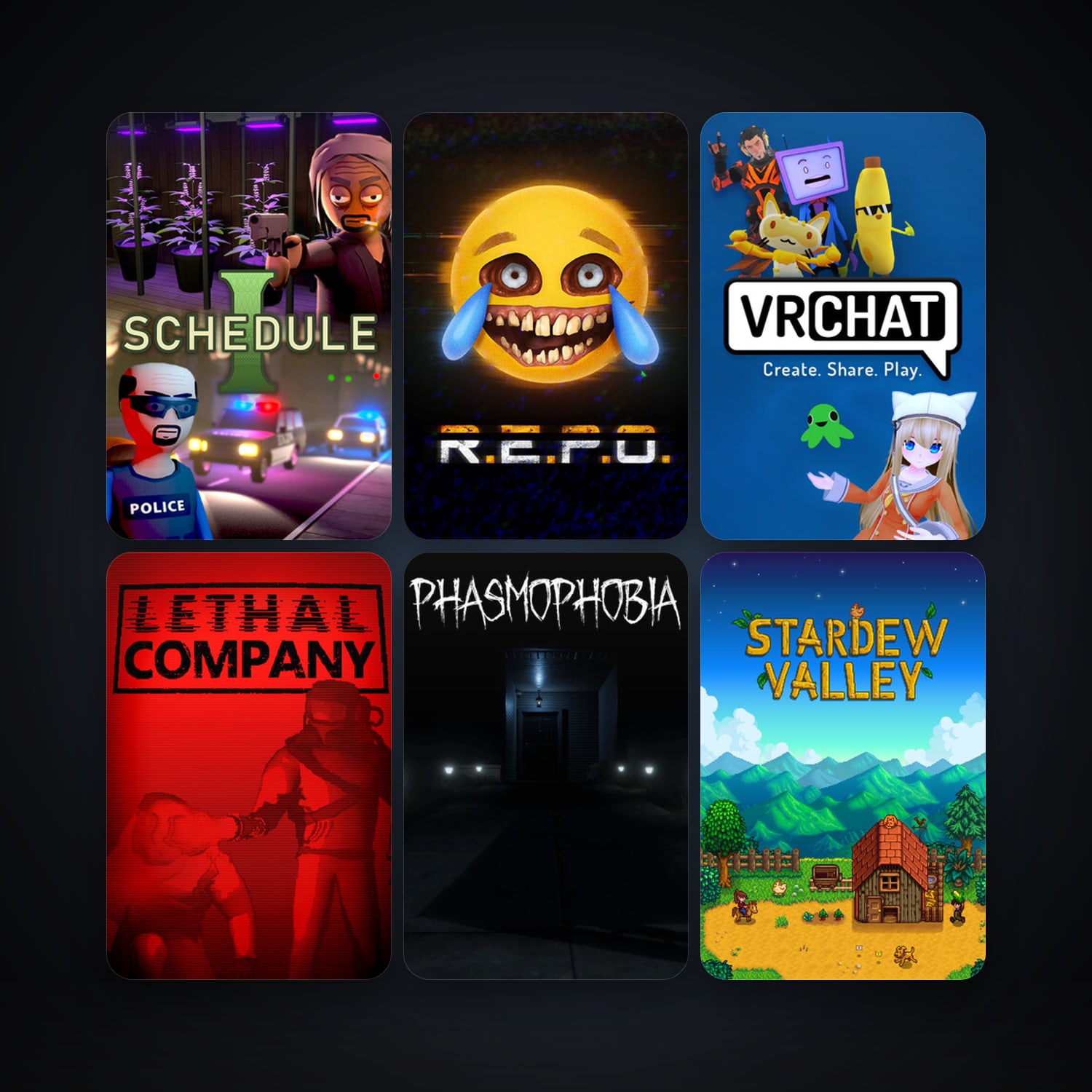 Stardew Valley + VRChat, 75 games, clean — HabibiAccounts