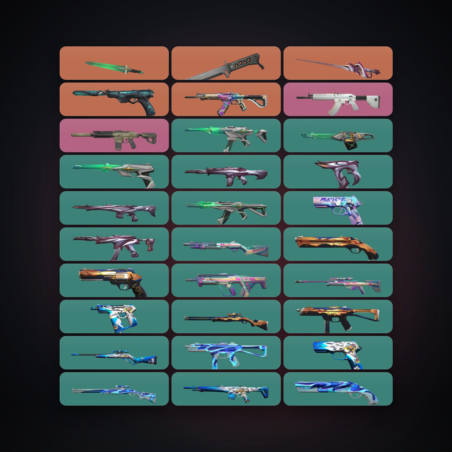 NA Iron 3 locker — 3 knives, 32 skins, lvl 118 — HabibiAccounts