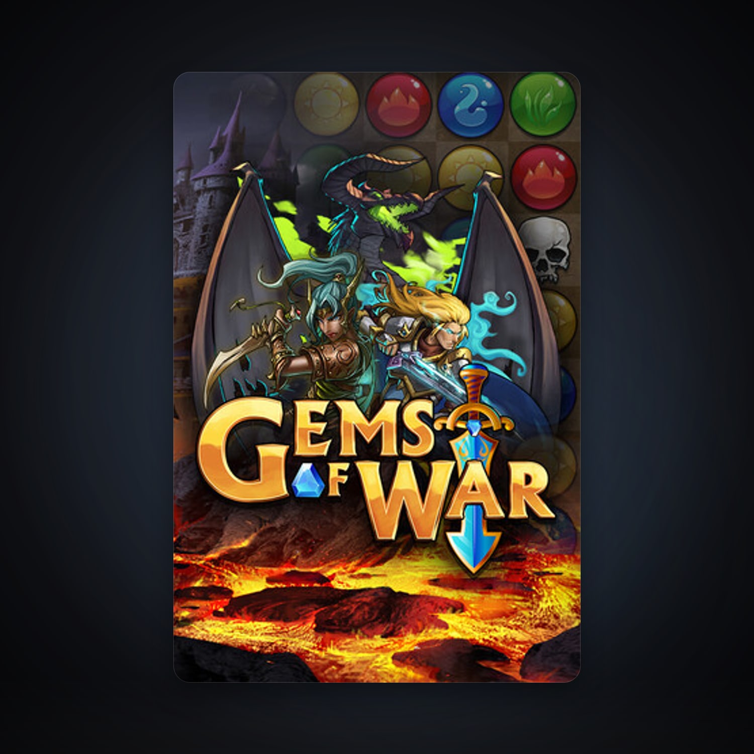 Gems of War - Puzzle RPG, 7 games, clean — HabibiAccounts