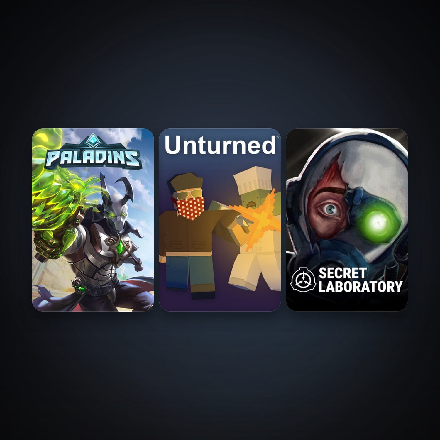 Unturned + Paladins, 14 games, clean — HabibiAccounts