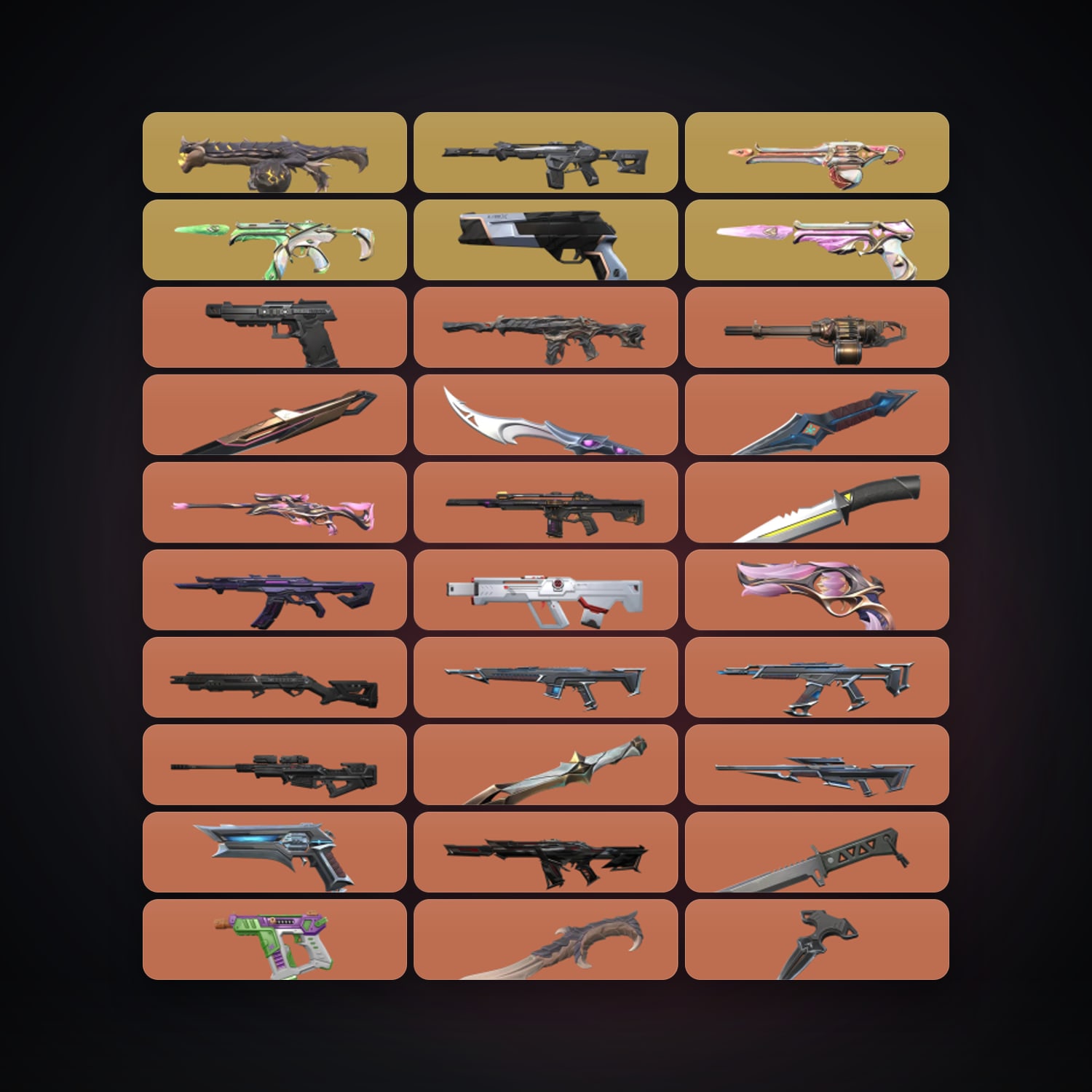 AP Diamond 2 locker — 11 knives, 114 skins, lvl 62 — HabibiAccounts