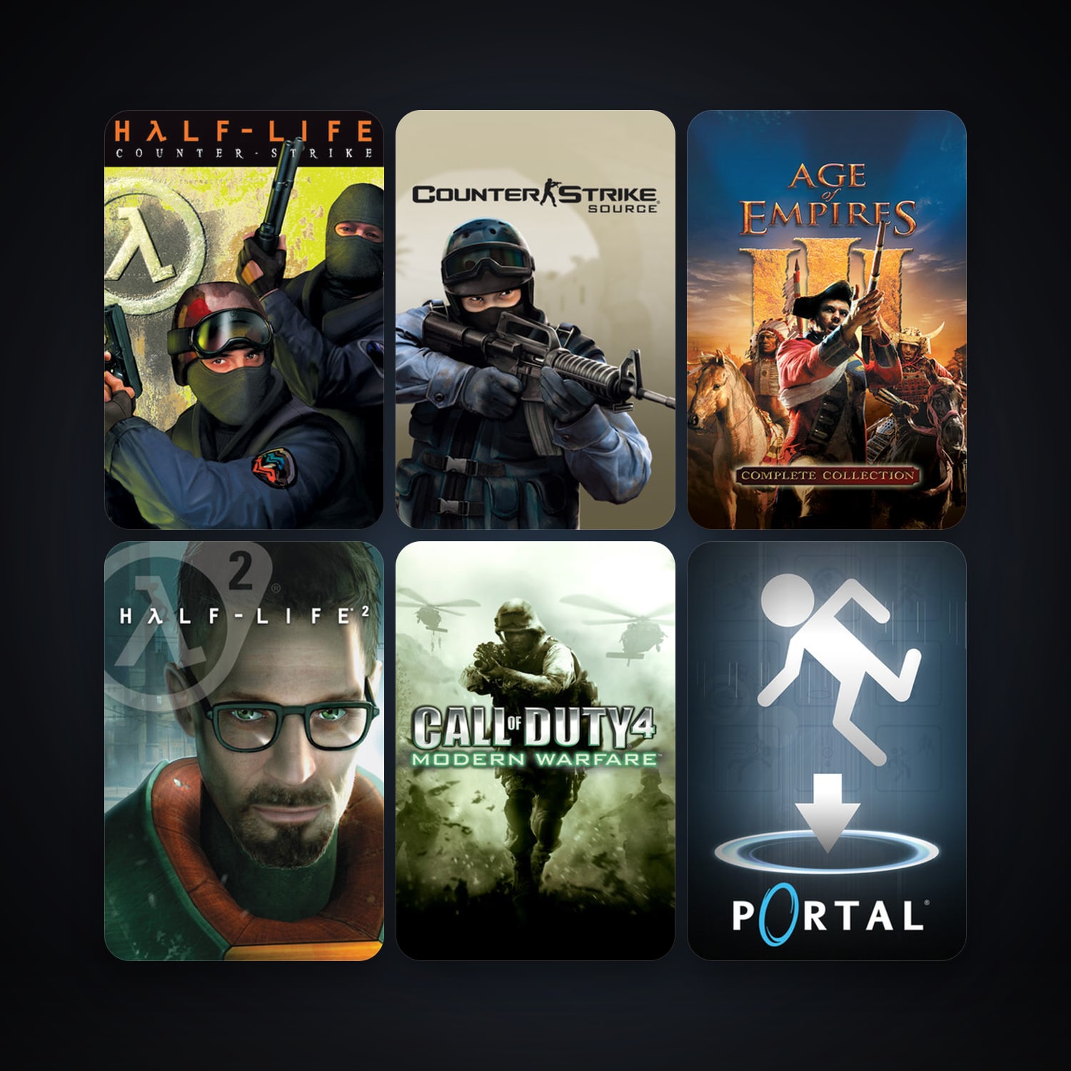 Counter-Strike + Half-Life 2, 19 games, clean — HabibiAccounts