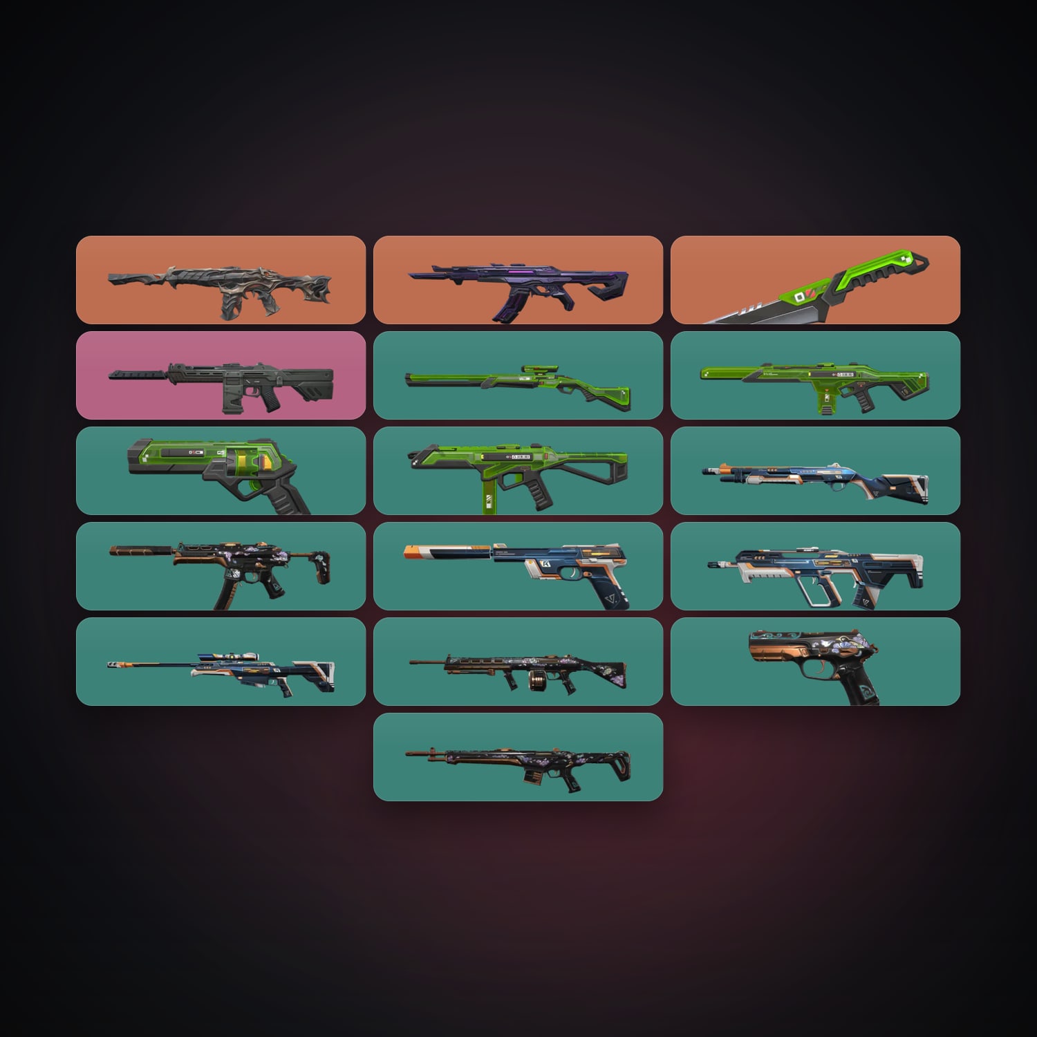 AP Silver 2 locker — 1 knives, 16 skins, lvl 48 — HabibiAccounts