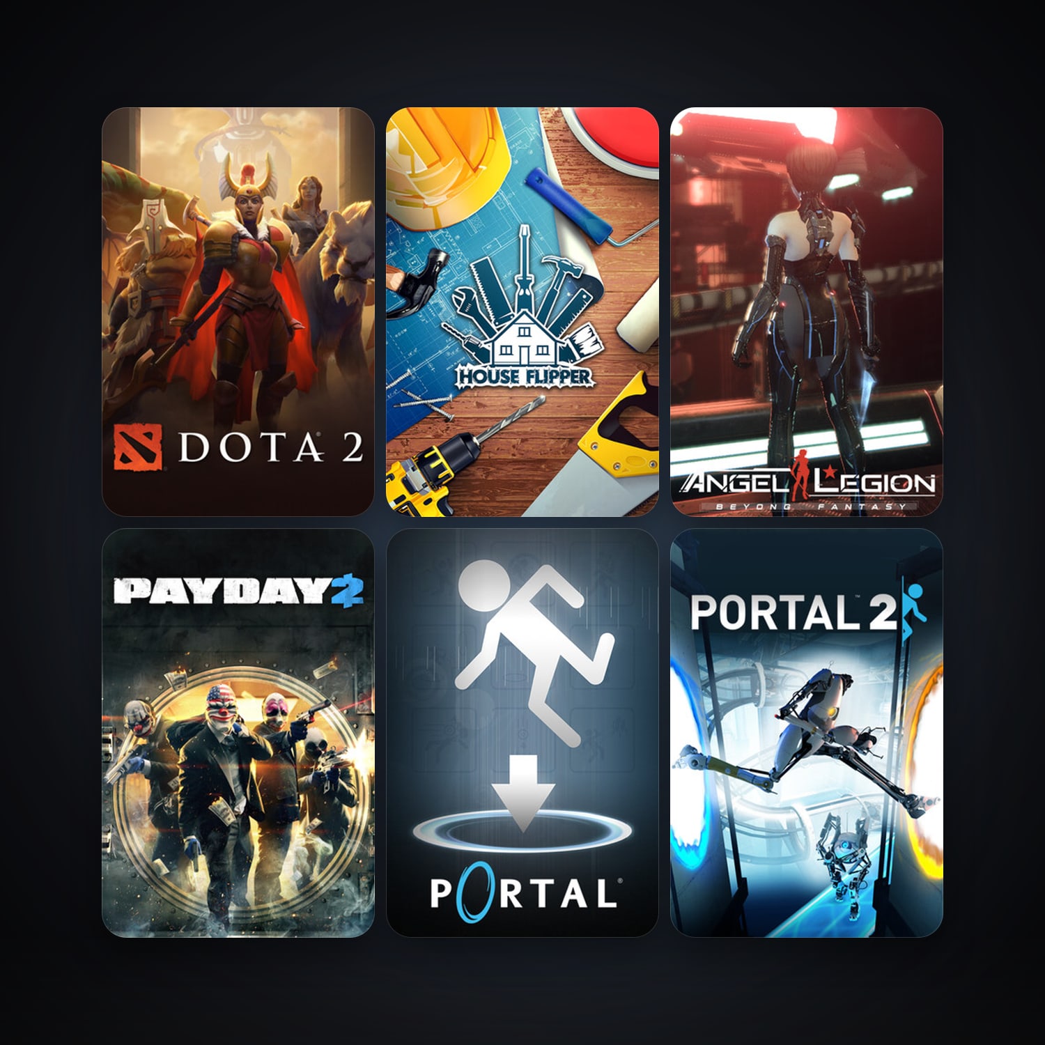 Portal + Dota 2, 14 games, clean — HabibiAccounts