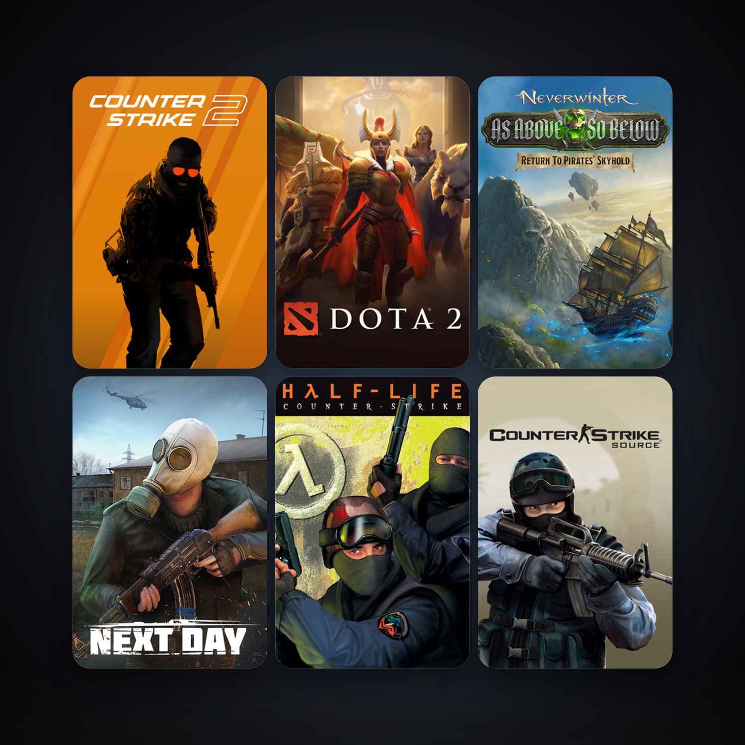 Counter-Strike + Counter-Strike: Source, 14 games, clean — HabibiAccounts