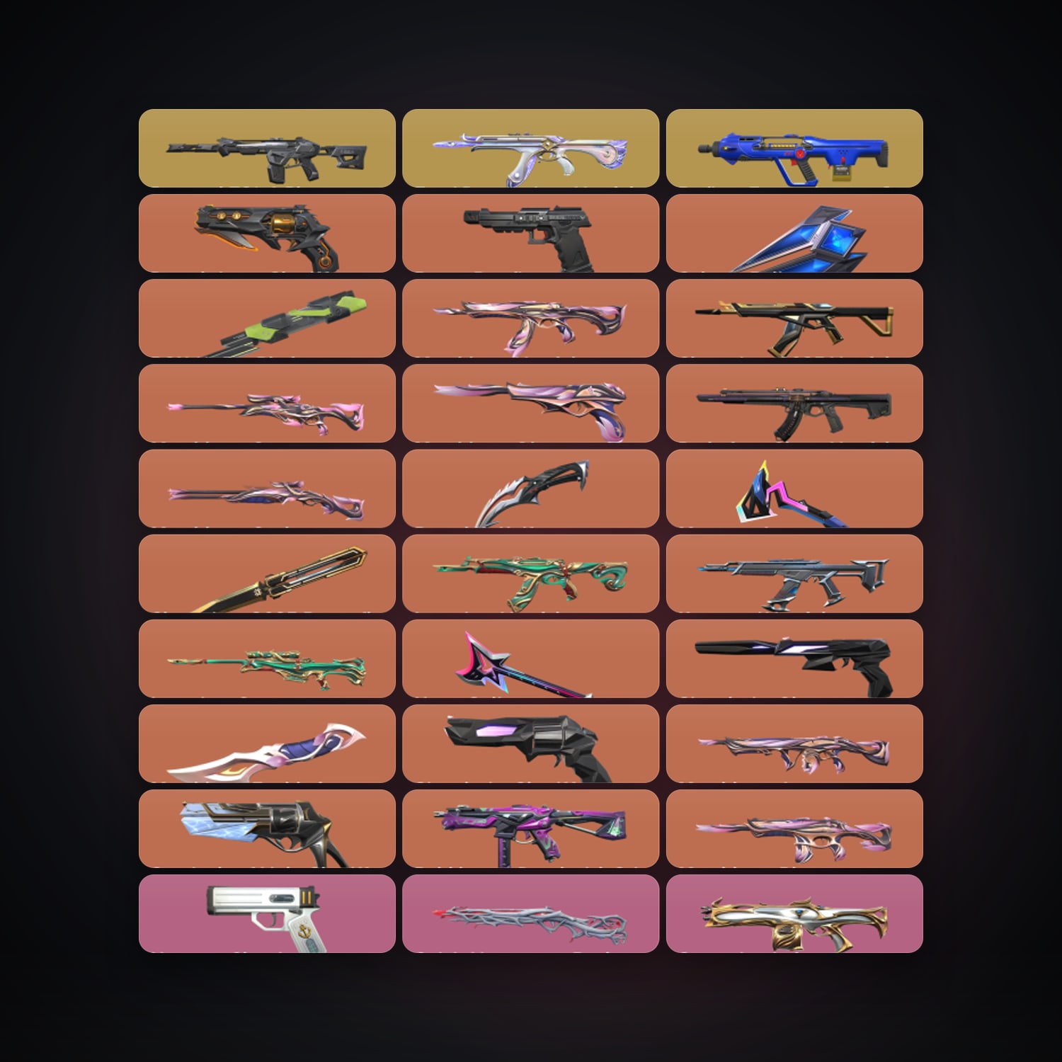 AP Plat 2 locker — 7 knives, 97 skins, lvl 300 — HabibiAccounts