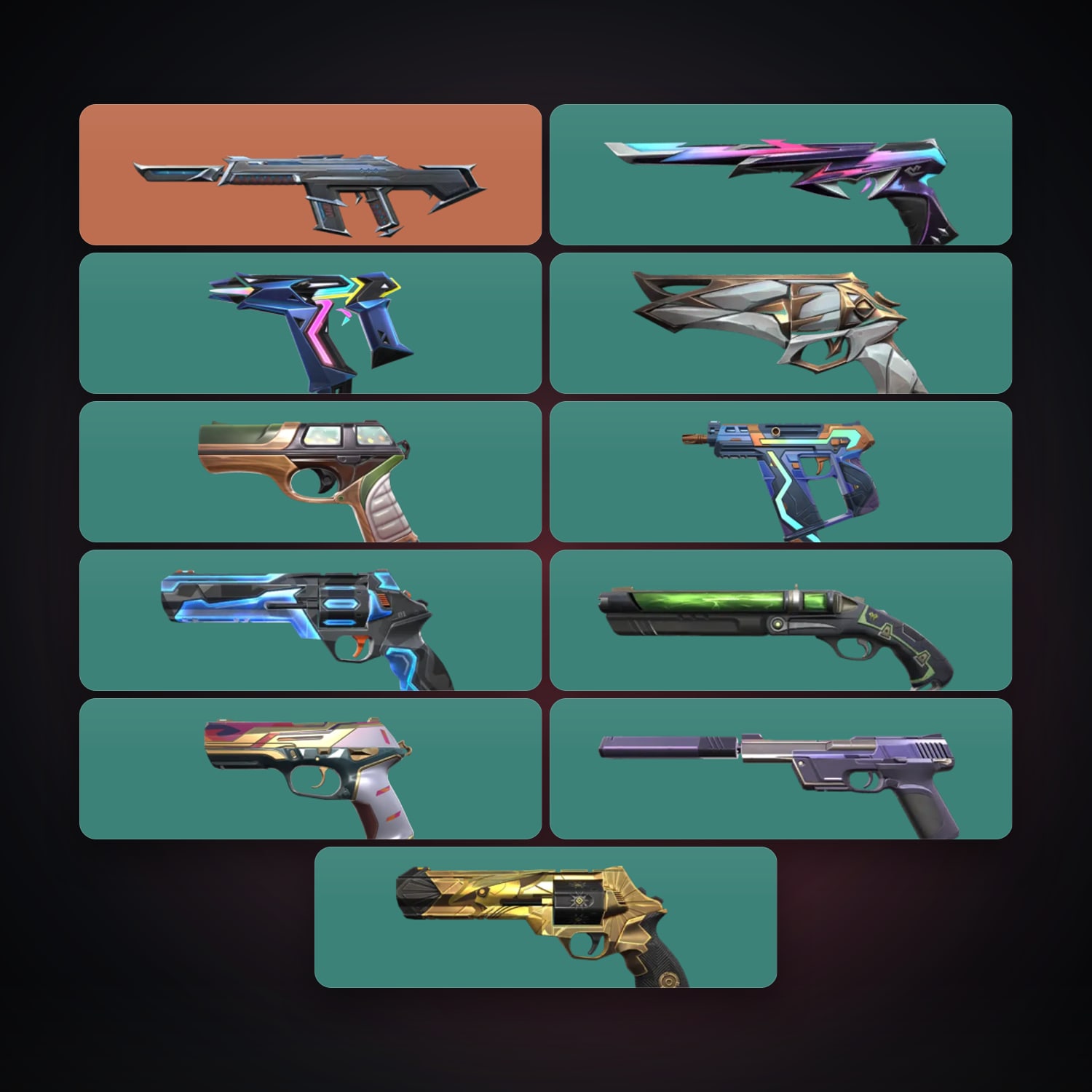 AP Gold 2 locker — 11 skins, lvl 188 — HabibiAccounts