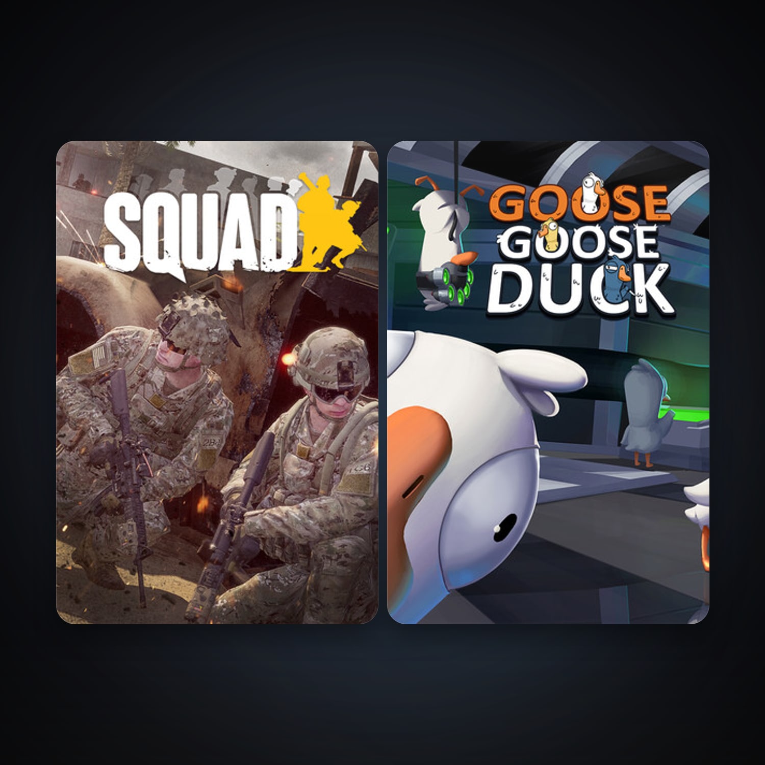 Squad + Goose Goose Duck, 4 games, clean — HabibiAccounts