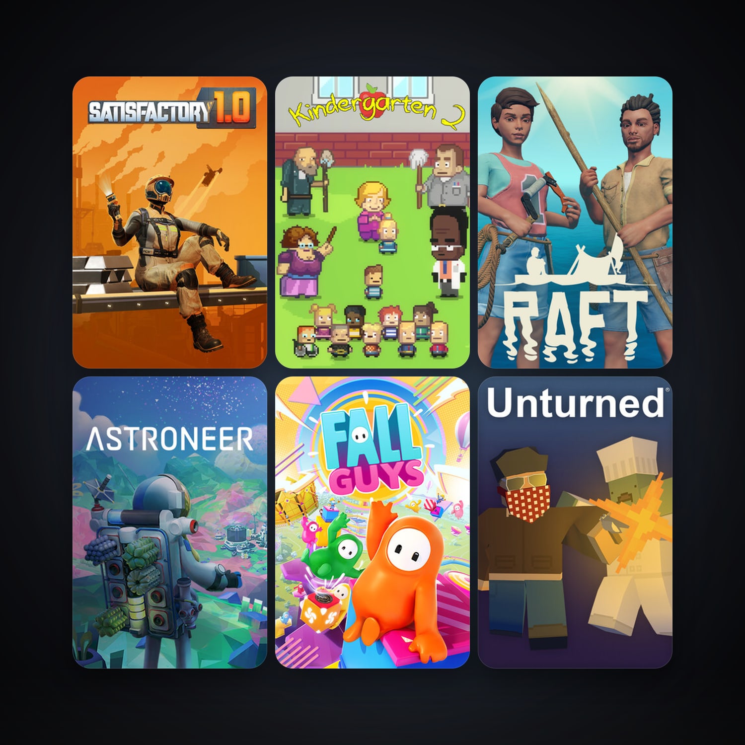 Unturned + ASTRONEER, 13 games, clean — HabibiAccounts