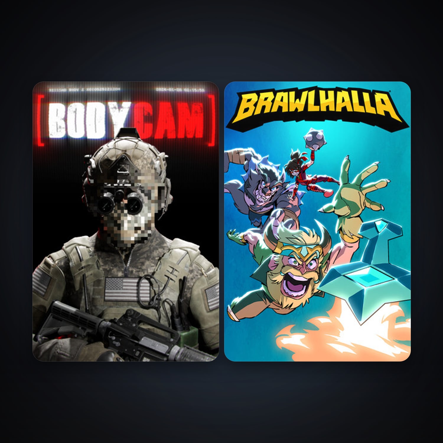 Brawlhalla + Bodycam, 5 games, clean — HabibiAccounts