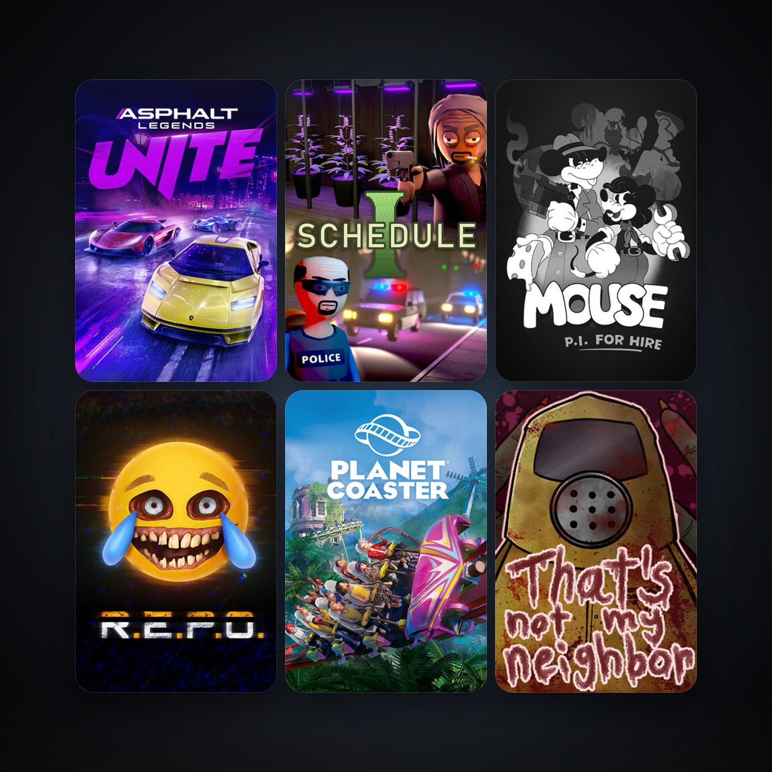 Five Nights at Freddy's + Planet Coaster, 10 games, clean — HabibiAccounts