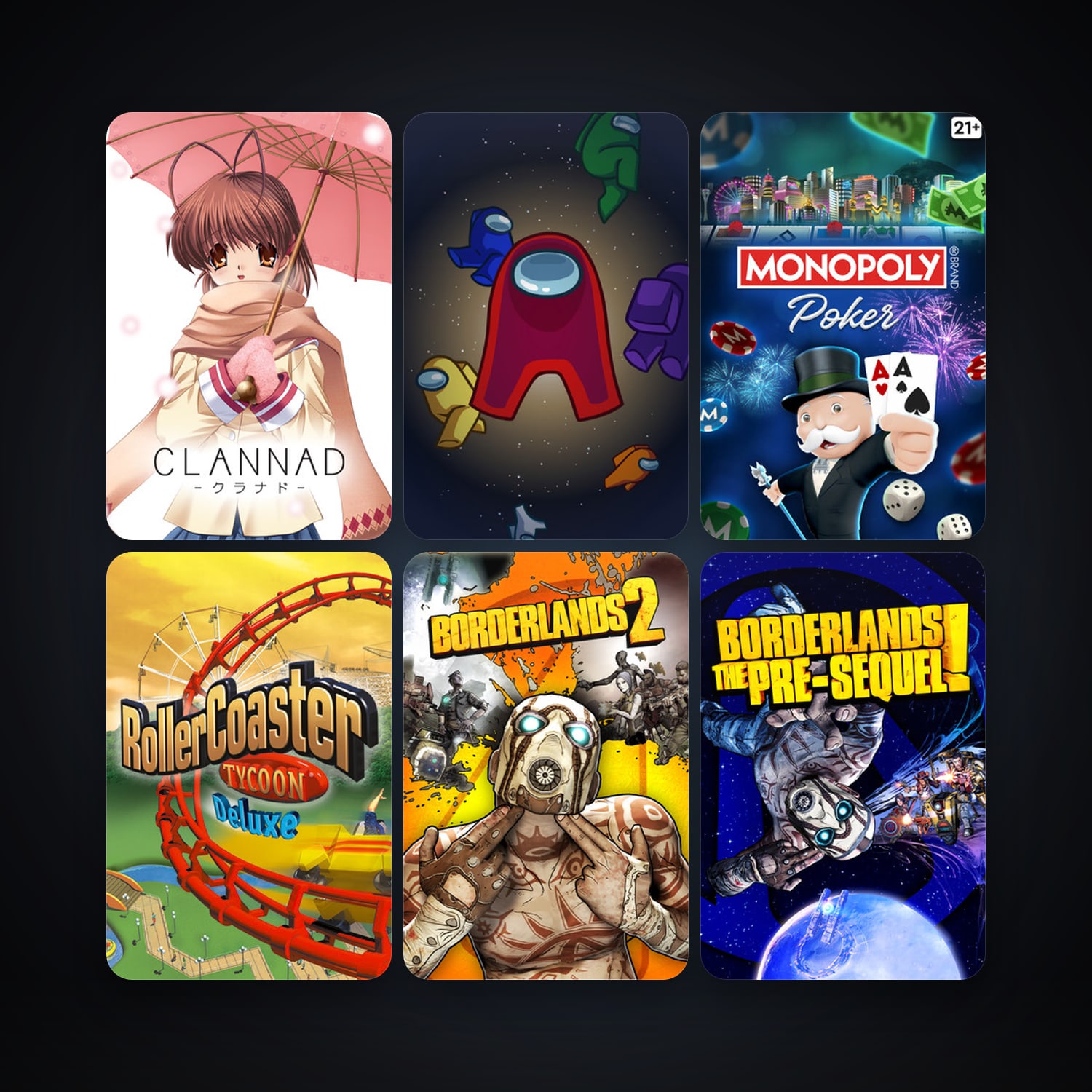 Borderlands 2 + Borderlands: The Pre-Sequel, 6 games, clean — HabibiAccounts