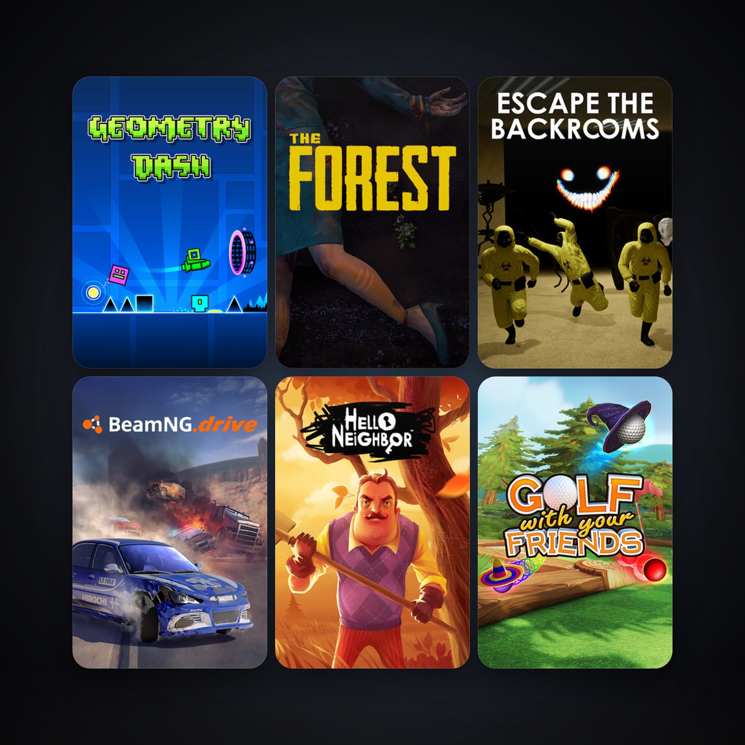 The Forest + BeamNG.drive, 32 games, clean — HabibiAccounts
