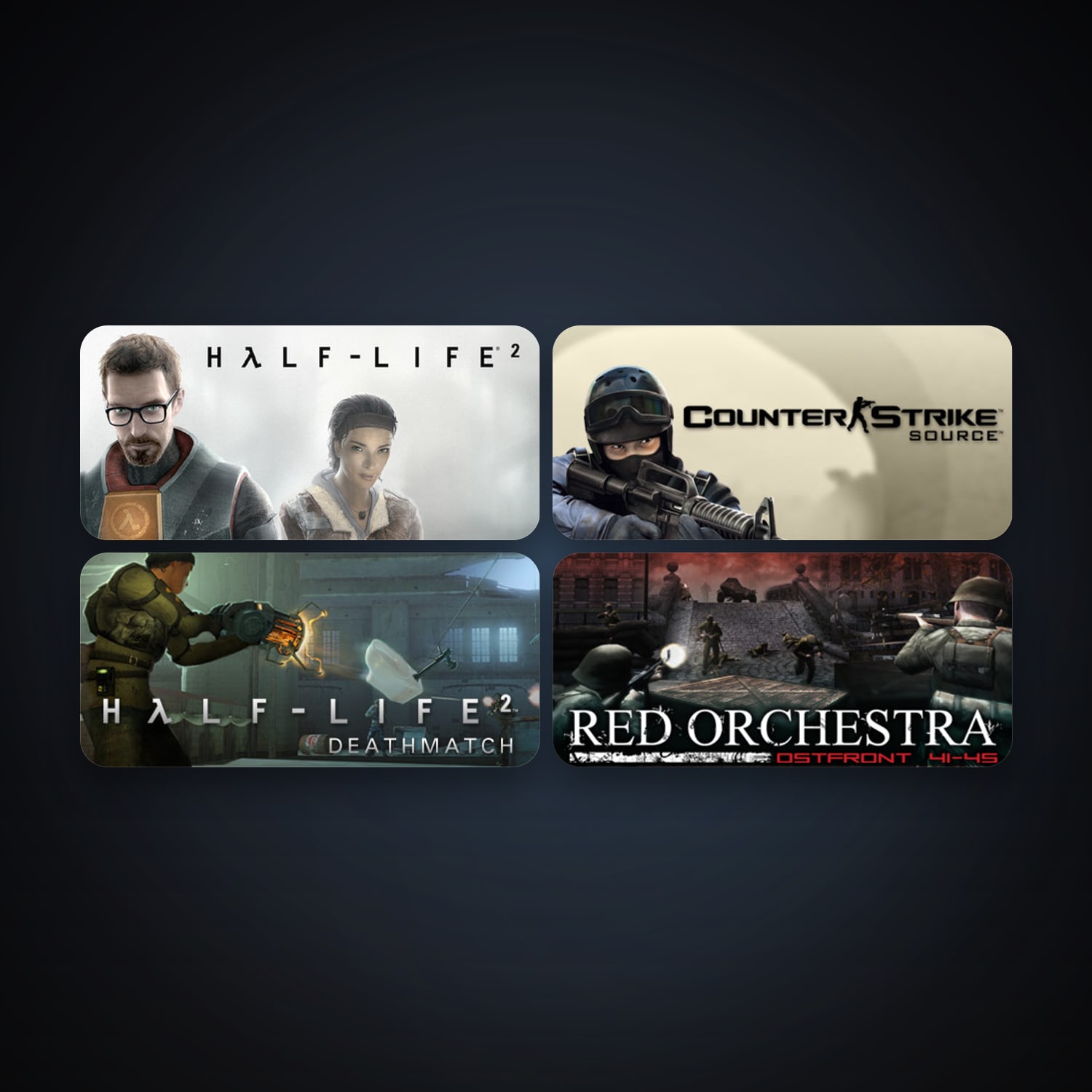 Half-Life 2 + Counter-Strike: Source, 7 games, clean — HabibiAccounts
