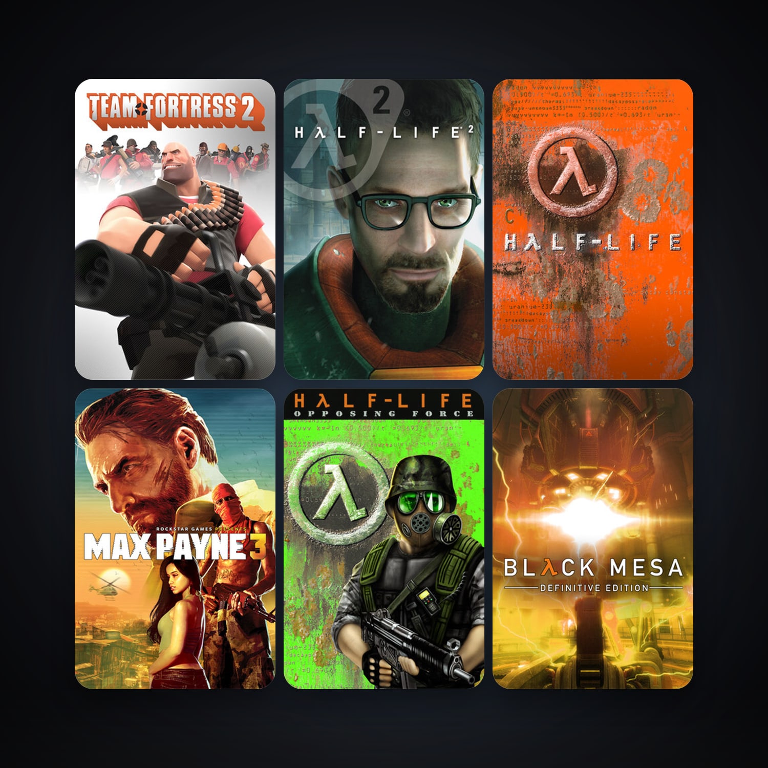 Half-Life: Opposing Force + Half-Life, 25 games, Steam 10, clean — HabibiAccounts