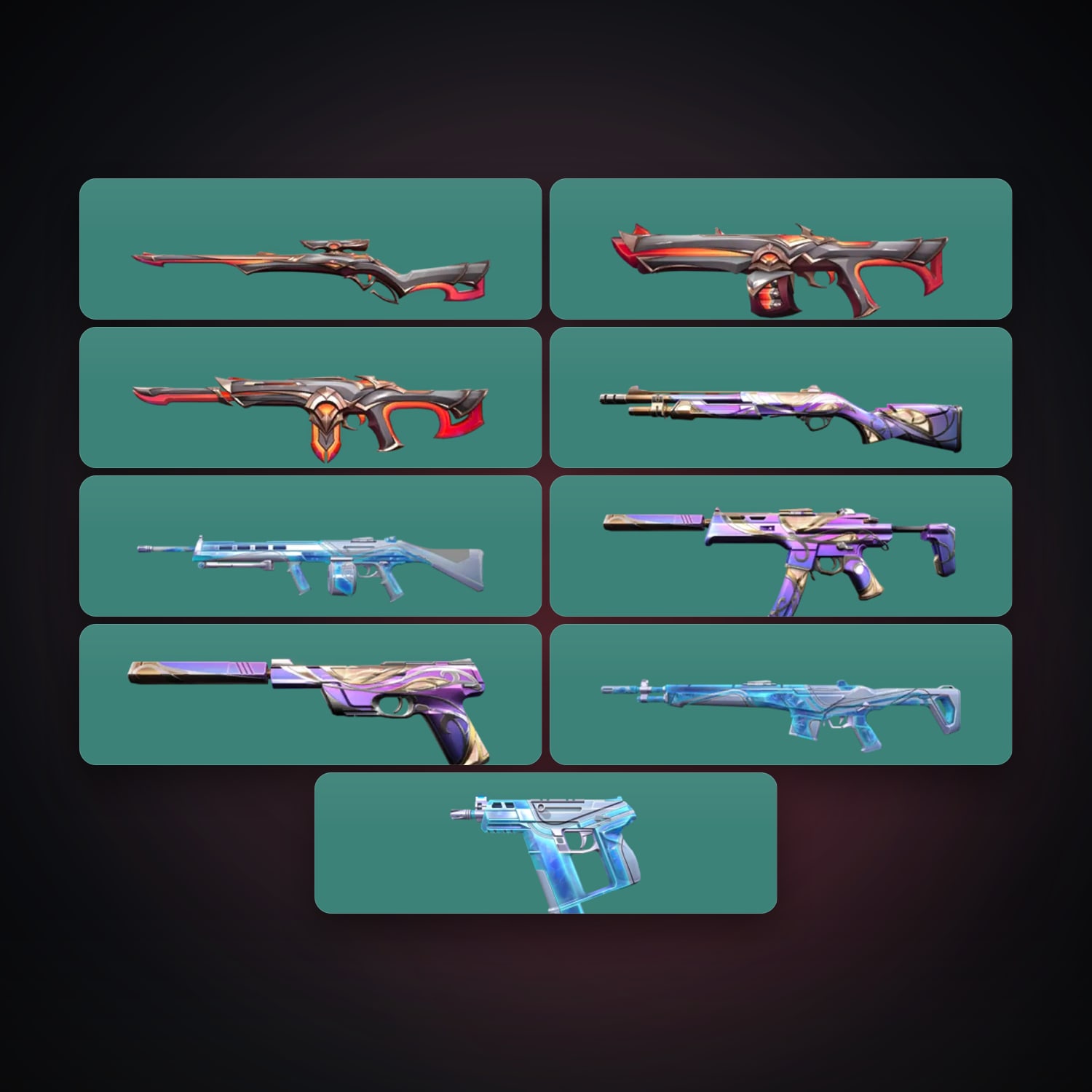 EU Iron 2 locker — 9 skins, lvl 28 — HabibiAccounts