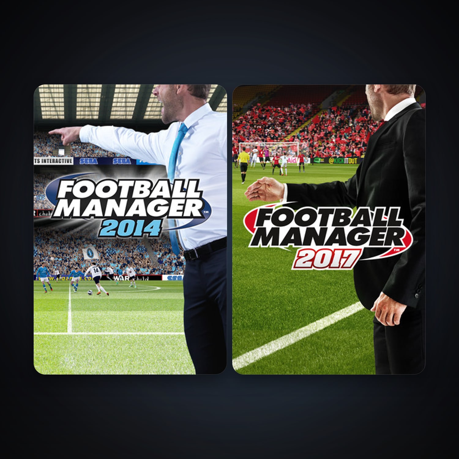 Football Manager 2014 + Football Manager 2017, 3 games, clean — HabibiAccounts