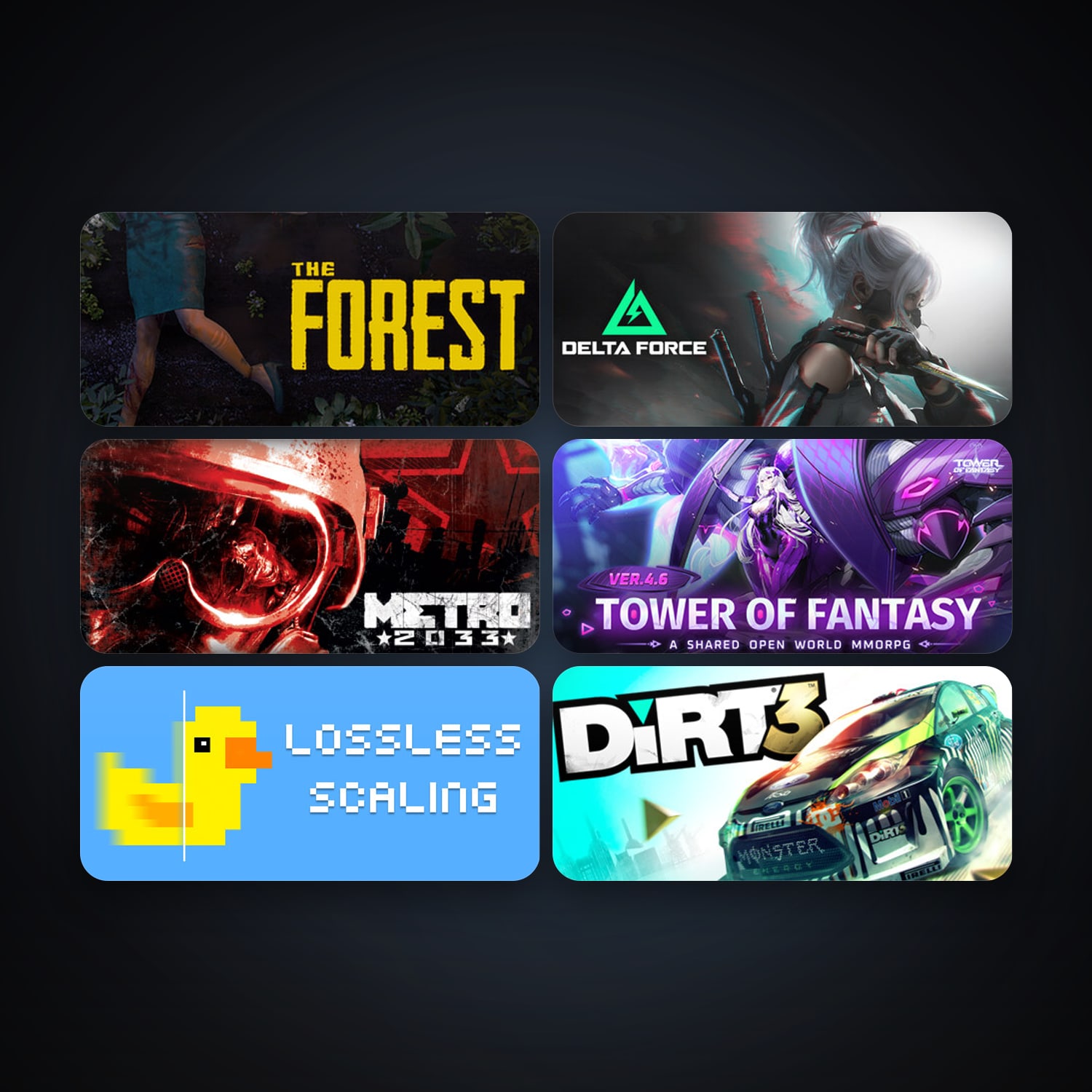 Metro 2033 + DiRT 3, 15 games, clean — HabibiAccounts