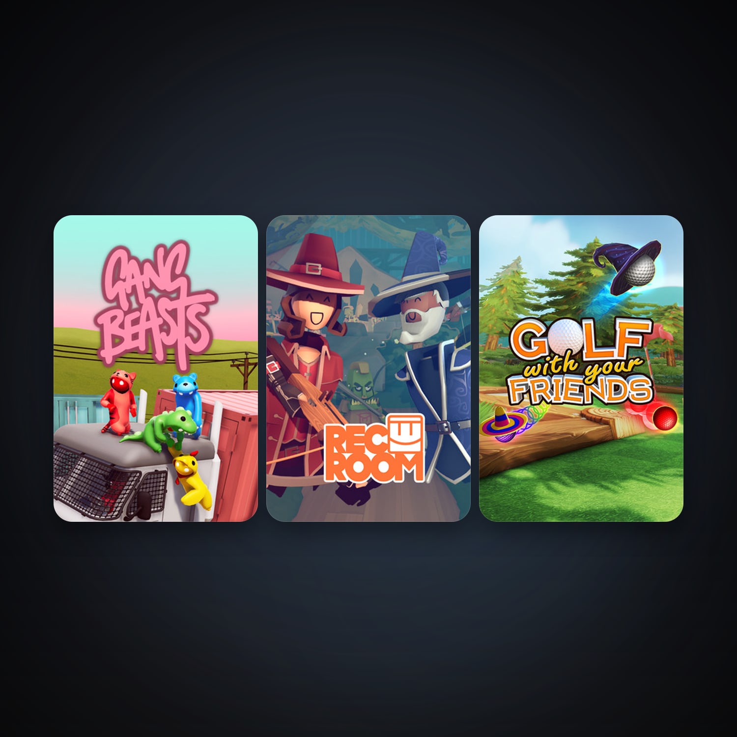 Gang Beasts + Golf With Your Friends, 4 games, clean — HabibiAccounts