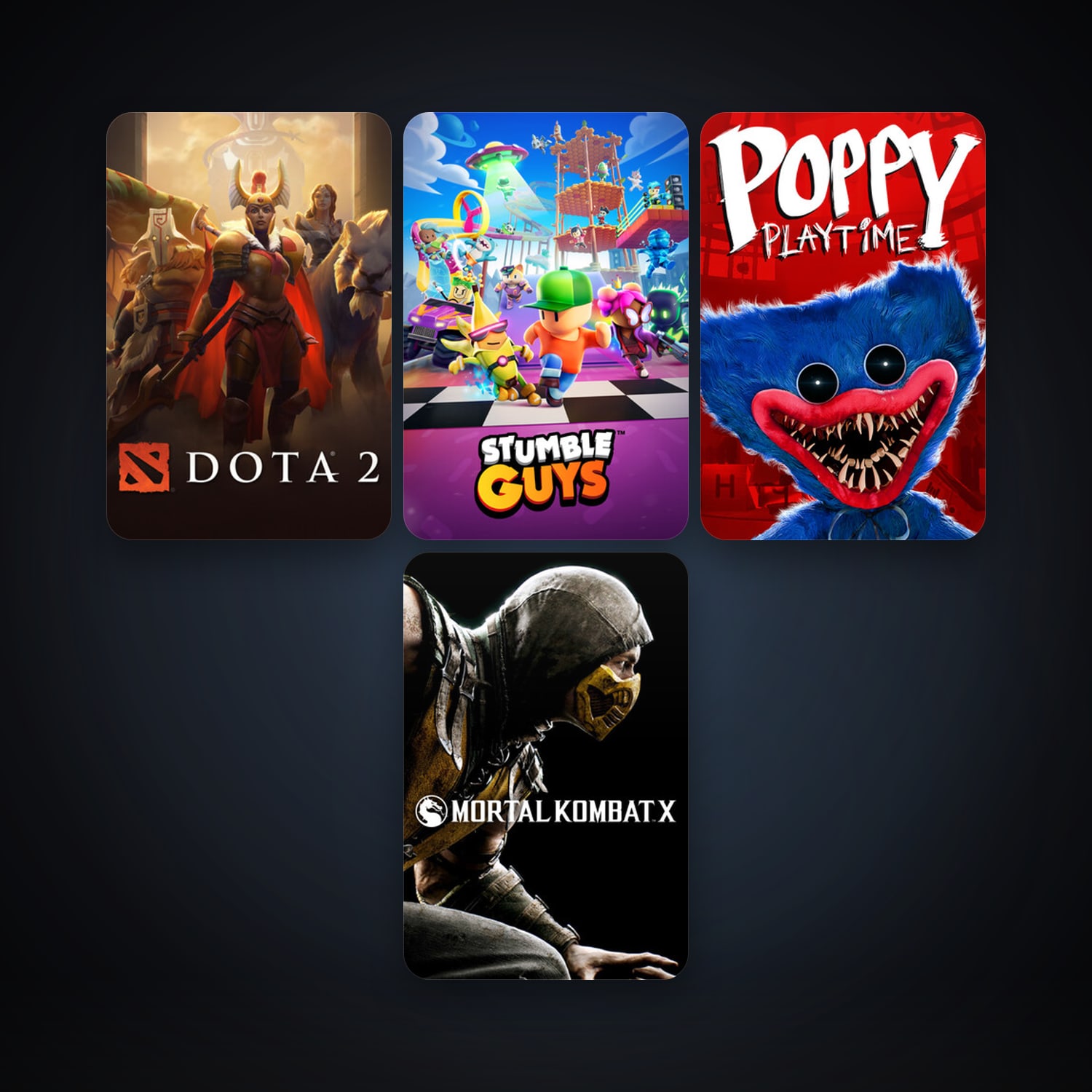 Dota 2 + Mortal Kombat X, 6 games, clean — HabibiAccounts
