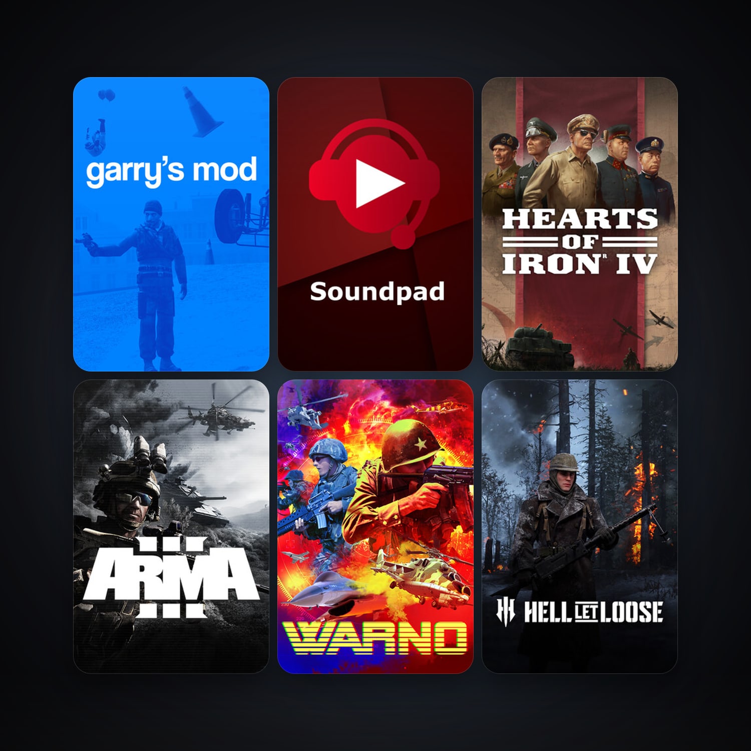 Garry's Mod + Arma 3, 56 games, clean — HabibiAccounts