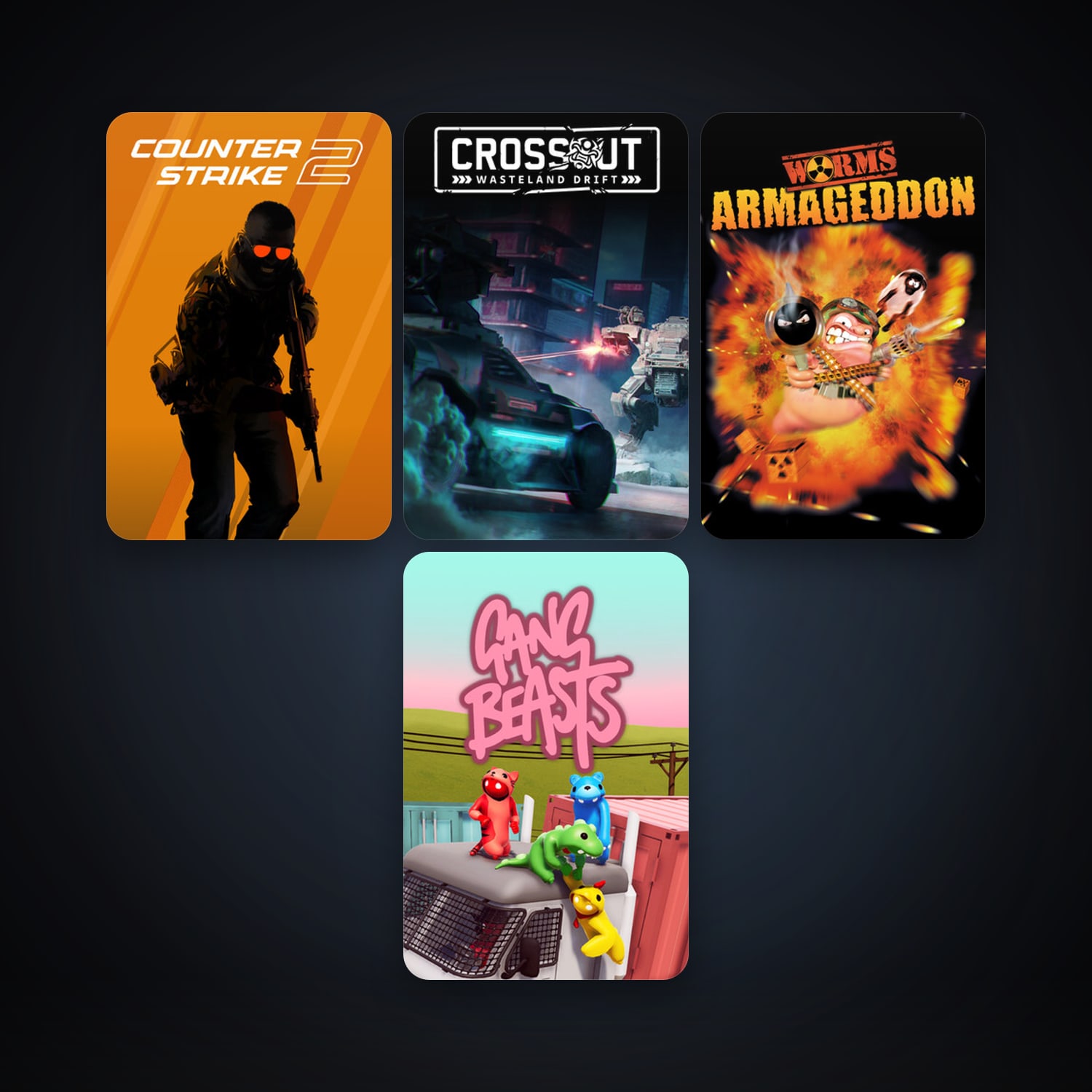 CS2 Prime + Worms Armageddon, 12 games, clean — HabibiAccounts