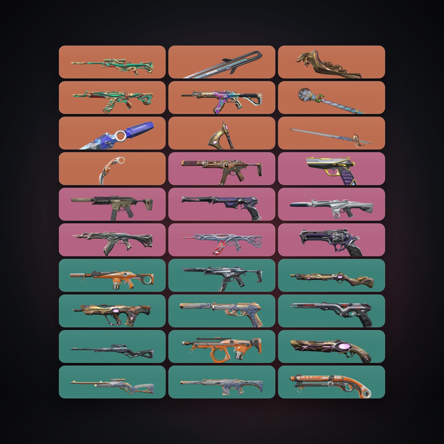 AP Ascendant 2 locker — 7 knives, 75 skins, lvl 207 — HabibiAccounts