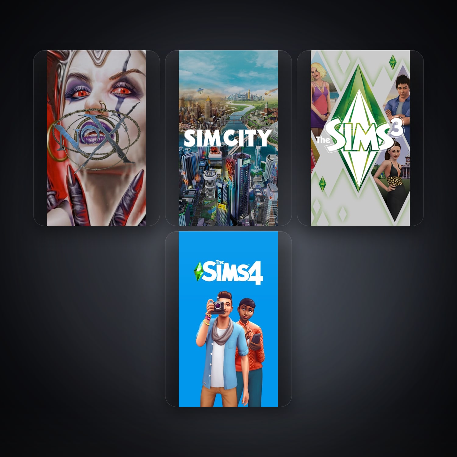 EA account — Nox + SimCity — US — 4 games — HabibiAccounts