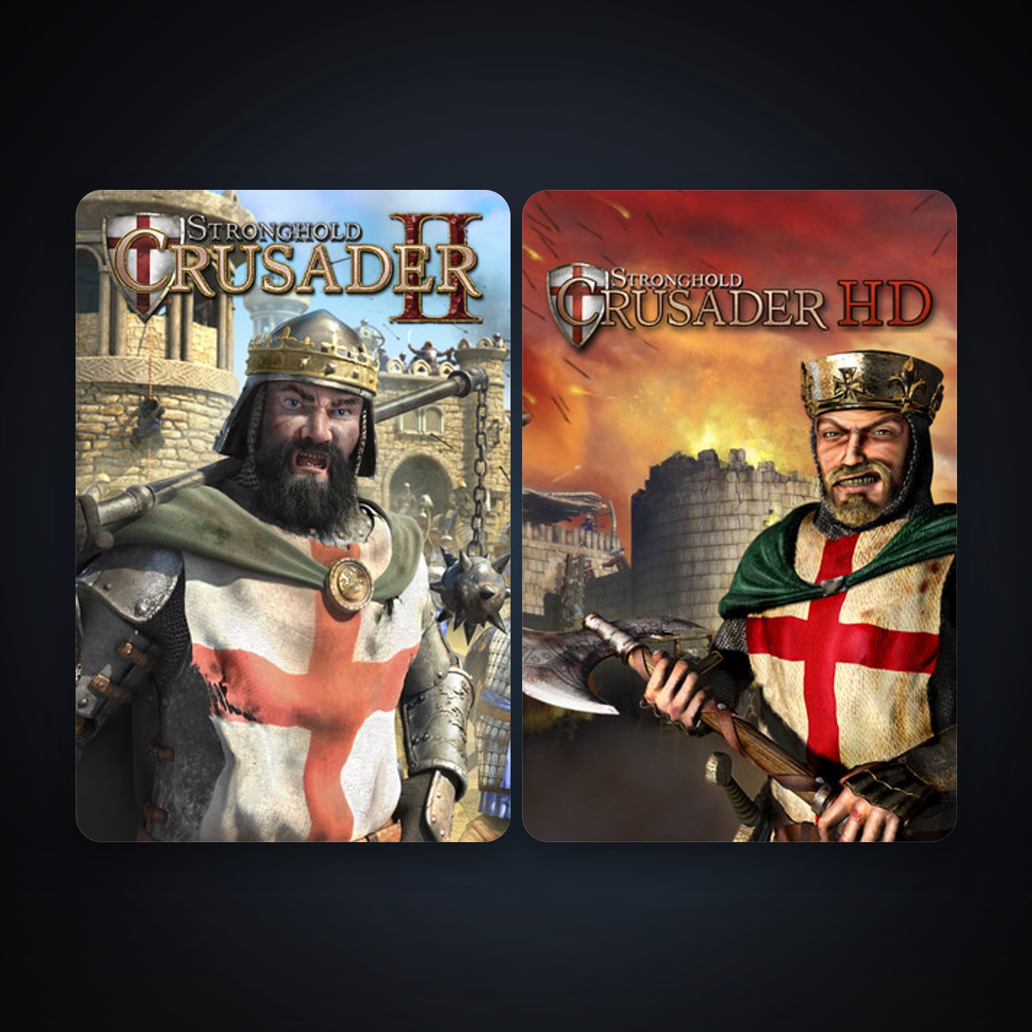 Stronghold Crusader HD + Stronghold Crusader 2, 3 games, clean — HabibiAccounts