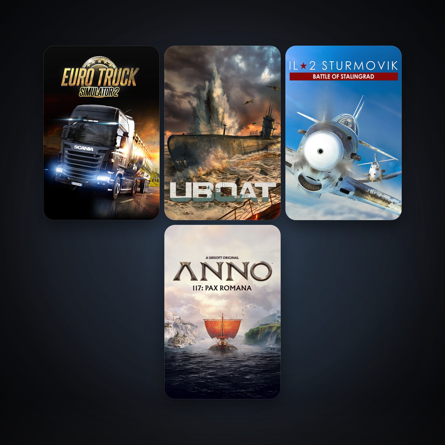Euro Truck Simulator 2 + Korea. IL-2 Series, 6 games, clean — HabibiAccounts
