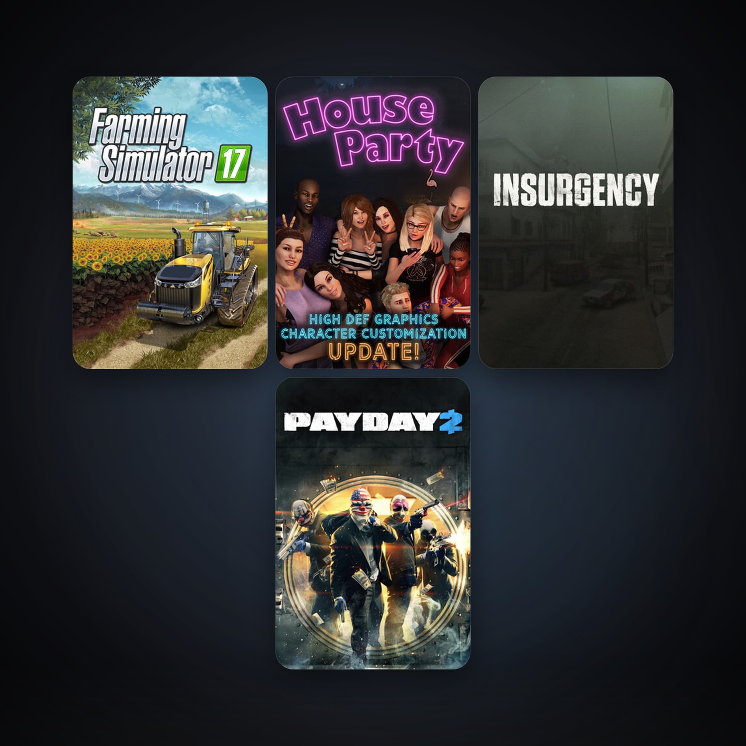 Free CS2 (No Prime) + PAYDAY 2, 9 games, clean — HabibiAccounts