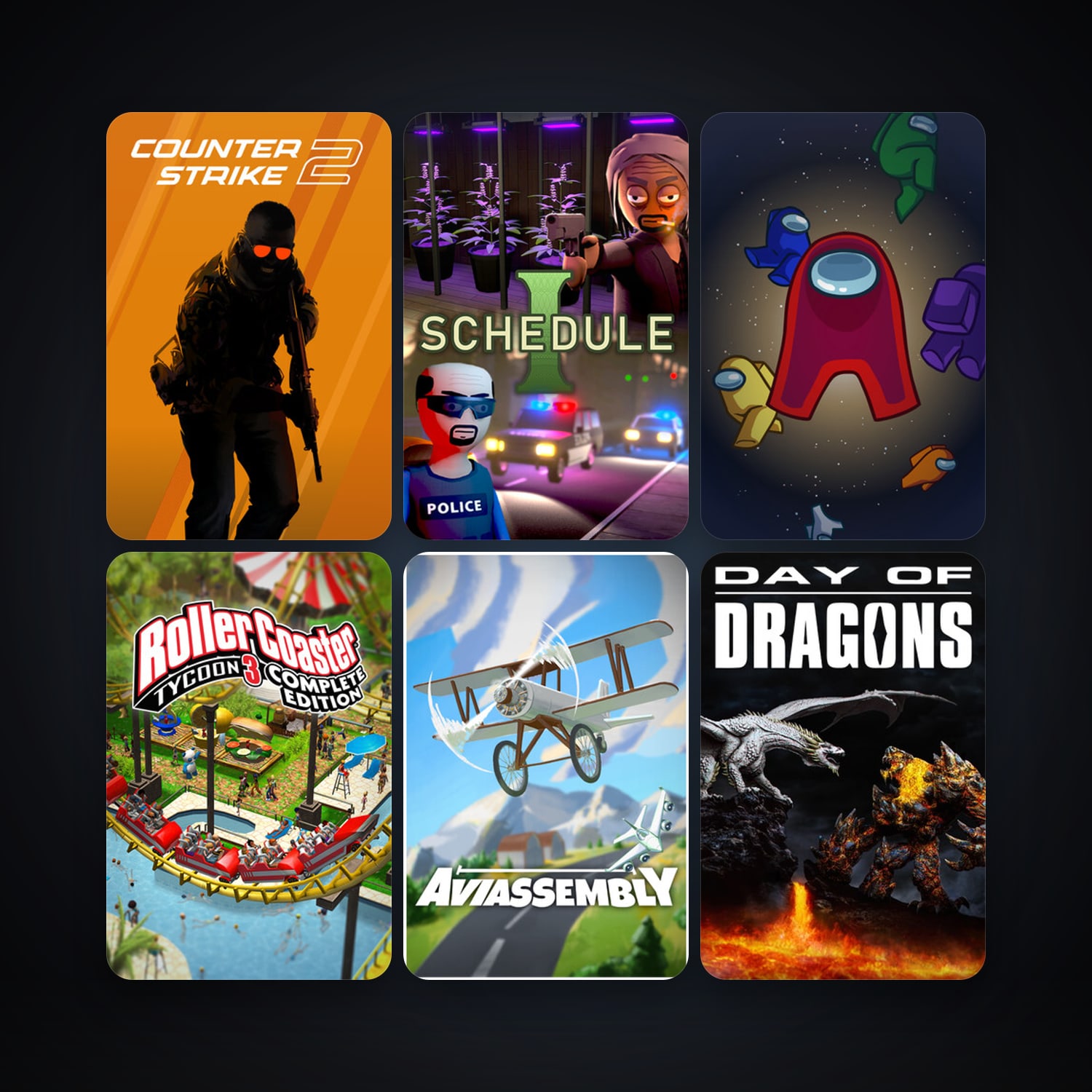 CS2 Prime + Among Us, 8 games, clean — HabibiAccounts