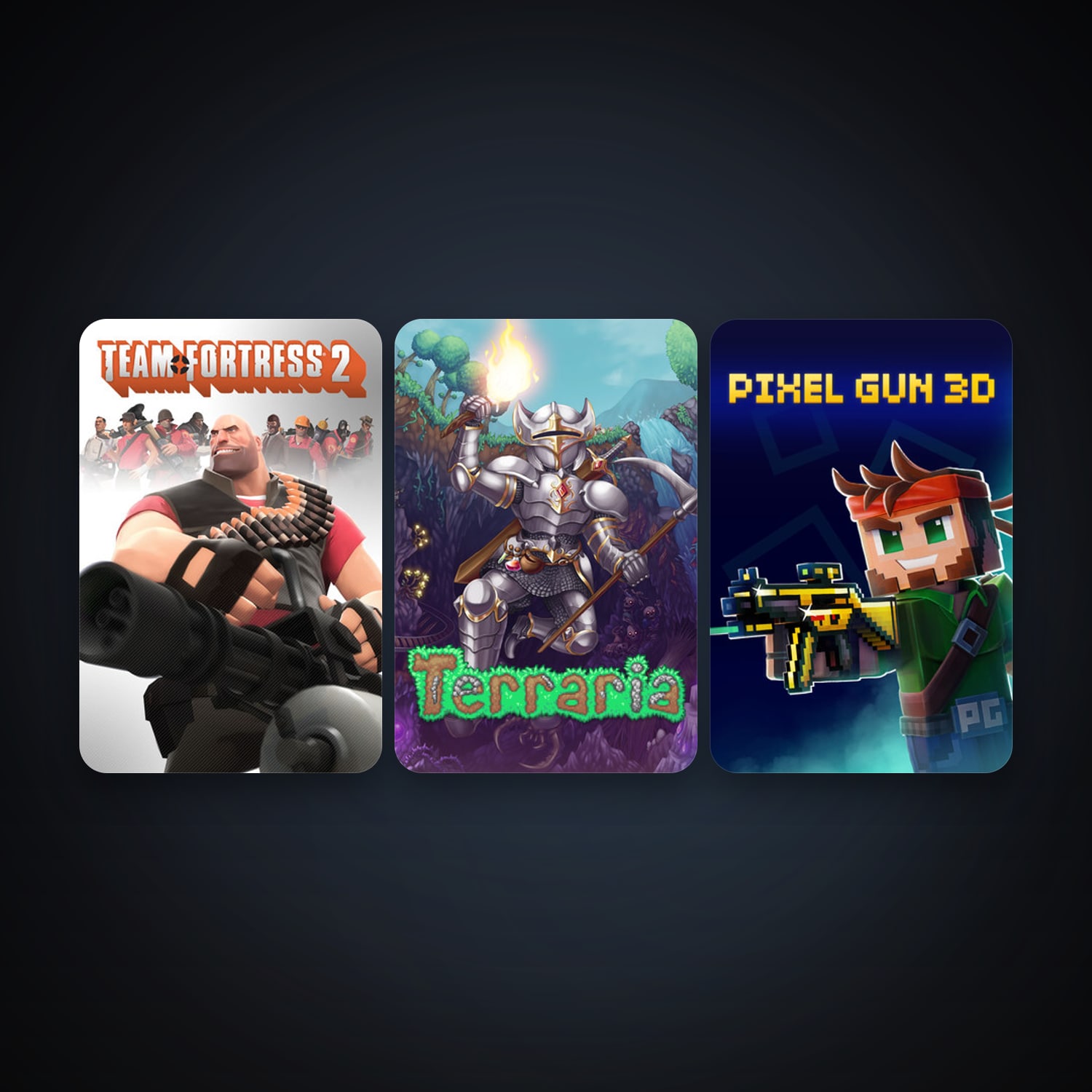 Team Fortress 2 + Terraria, 11 games, clean — HabibiAccounts