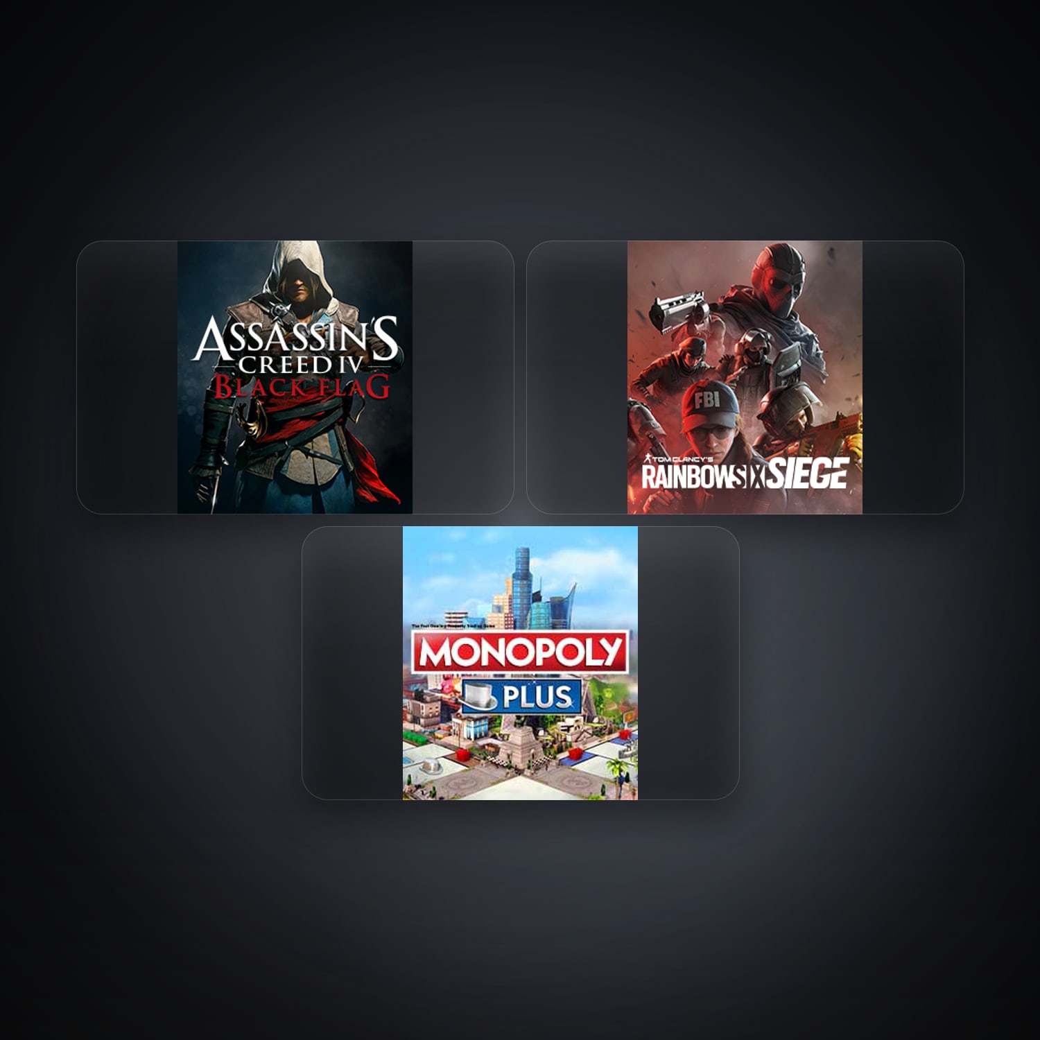 Ubisoft Assassin’s Creed IV Black Flag + Tom Clancy's Rainbow Six Siege (Steam) — DE — 3 games — HabibiAccounts