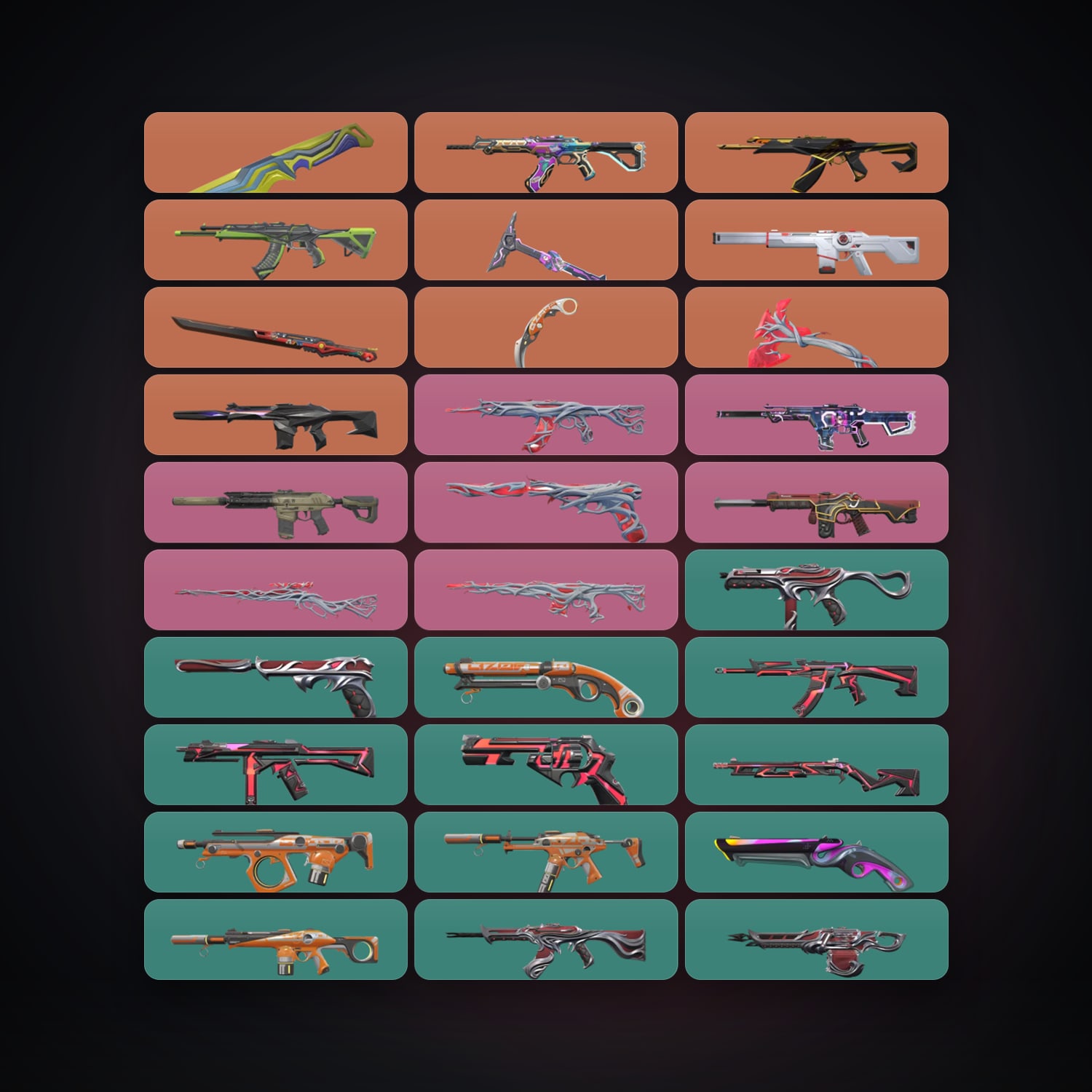 NA Bronze 2 locker — 5 knives, 54 skins, lvl 129 — HabibiAccounts