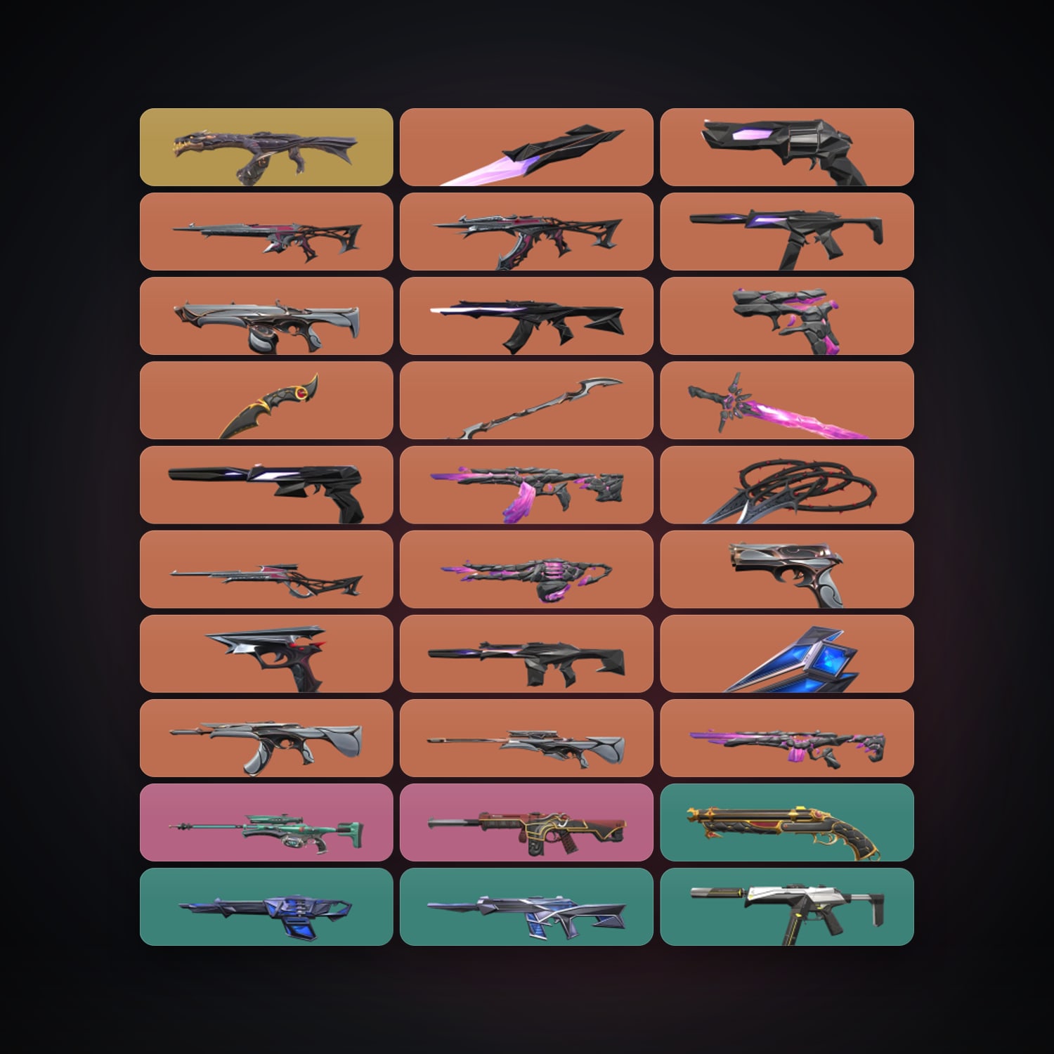 BR Silver 2 locker — 6 knives, 80 skins, lvl 139 — HabibiAccounts