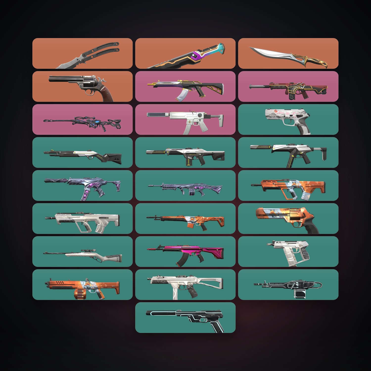 NA Silver 1 locker — 3 knives, 25 skins, lvl 28 — HabibiAccounts