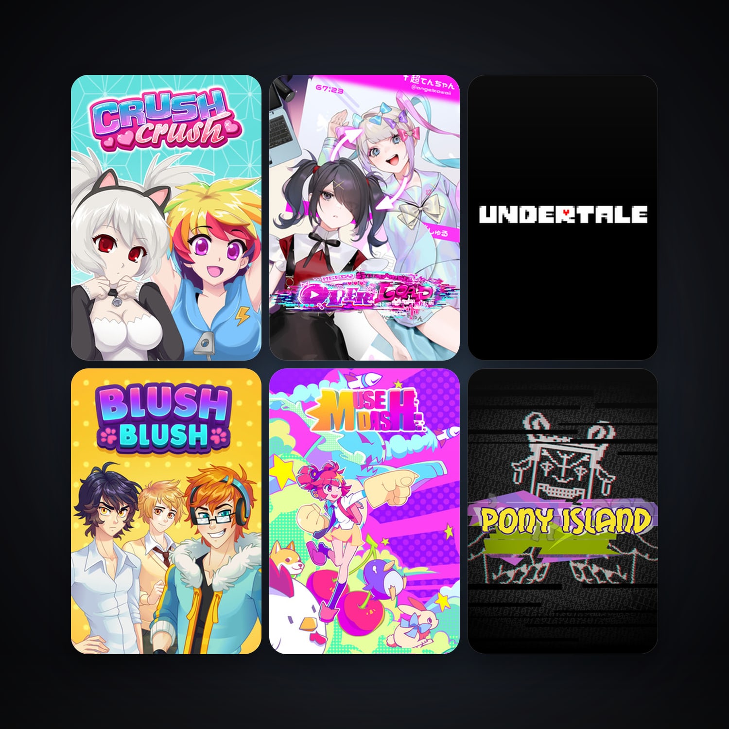 Undertale + Pony Island, 19 games, clean — HabibiAccounts