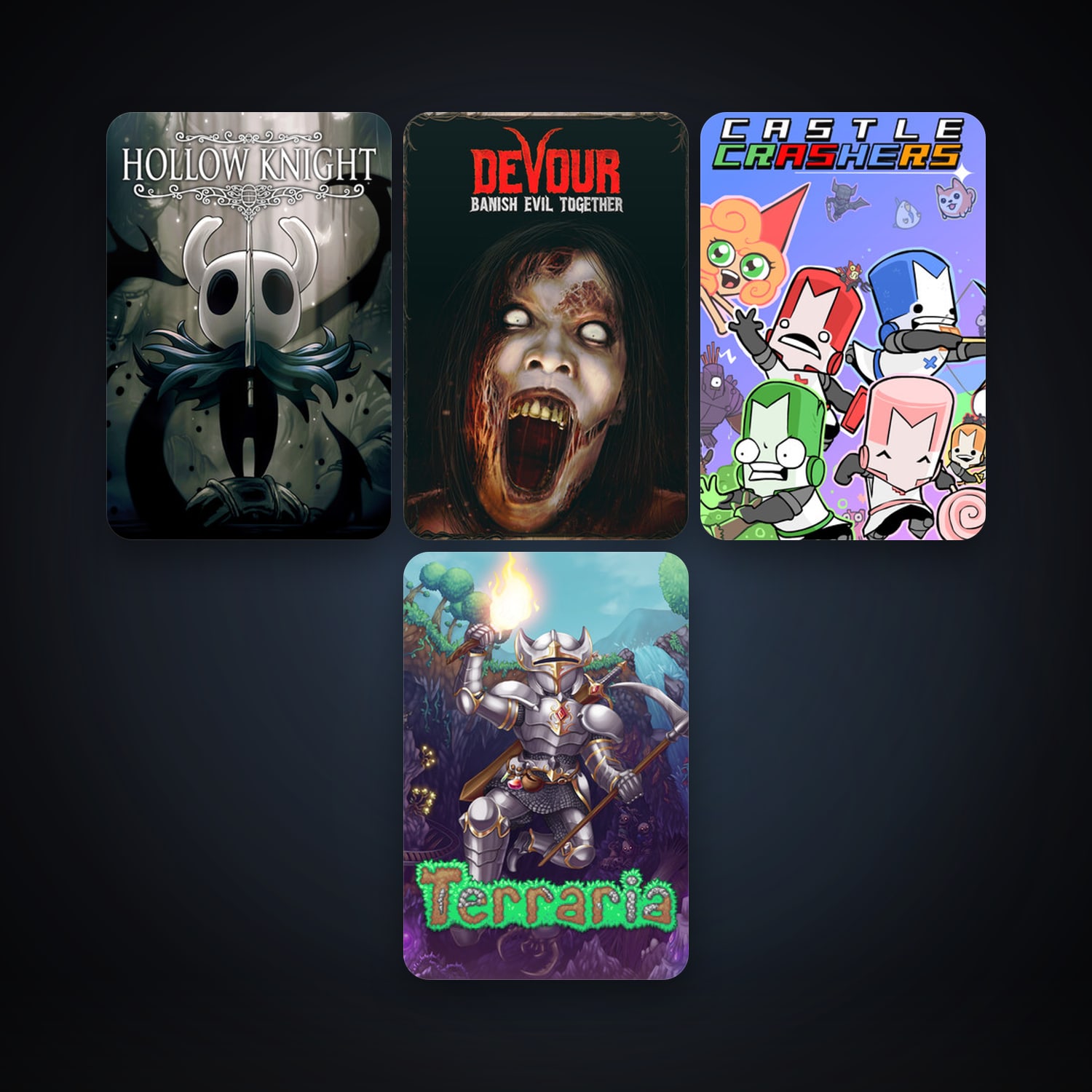 Terraria + Castle Crashers, 7 games, clean — HabibiAccounts