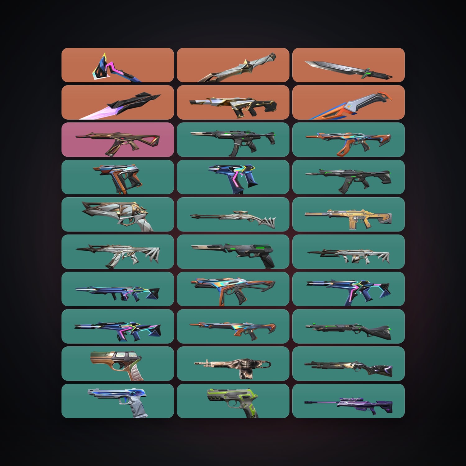 AP Silver 1 locker — 5 knives, 56 skins, lvl 74 — HabibiAccounts