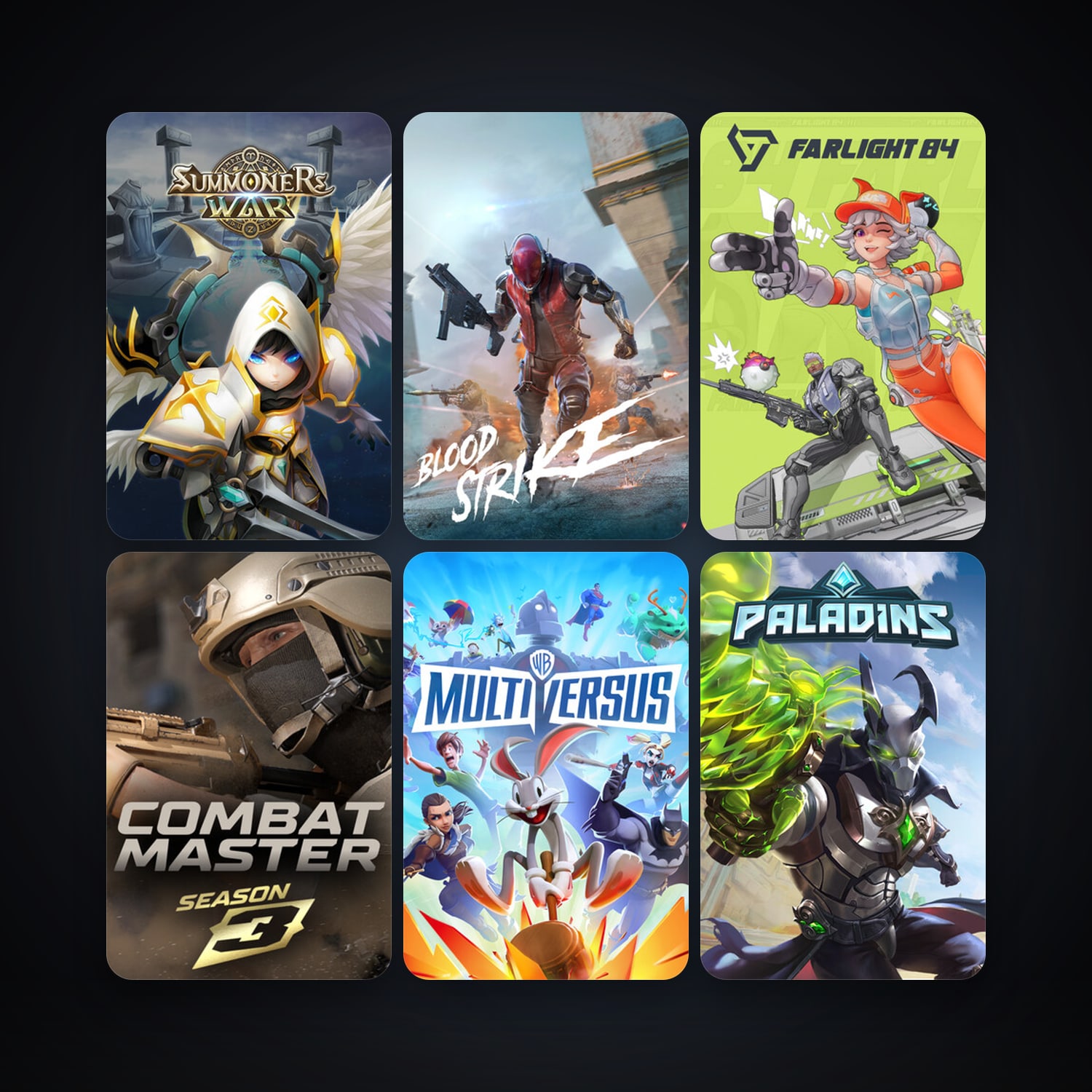Paladins + BLEACH Brave Souls, 14 games, clean — HabibiAccounts