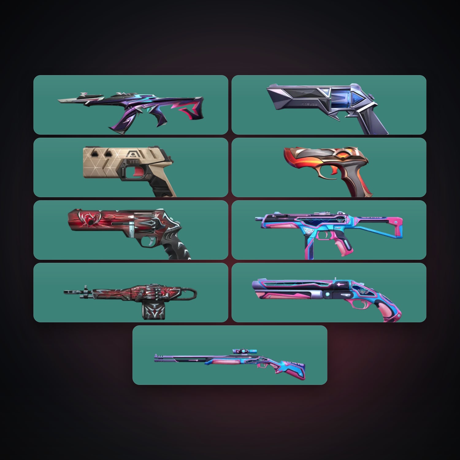 EU Silver 2 locker — 10 skins, lvl 65 — HabibiAccounts