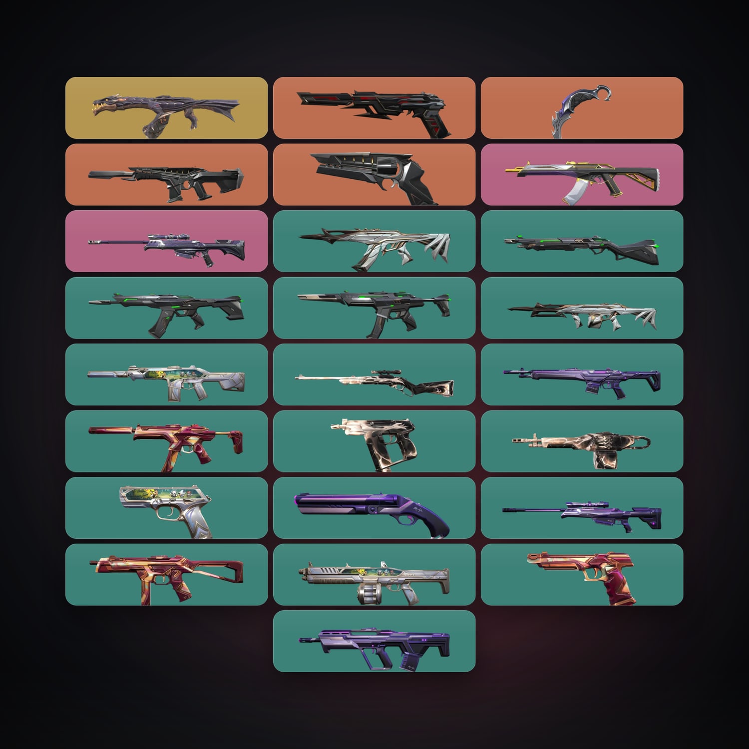 EU Silver 1 locker — 1 knives, 25 skins, lvl 25 — HabibiAccounts